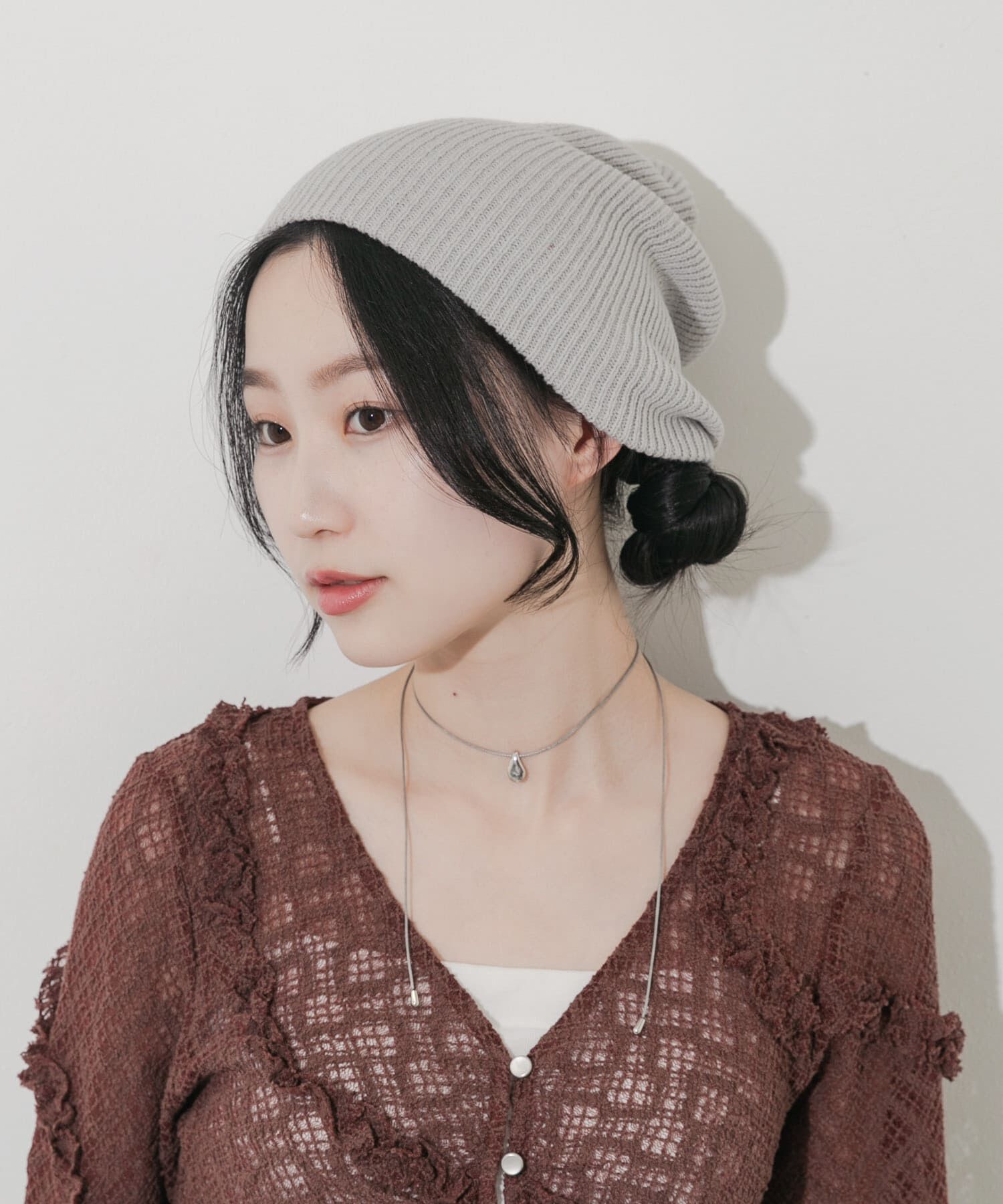 SMELLY「ルーズビーニー」|ニット帽|