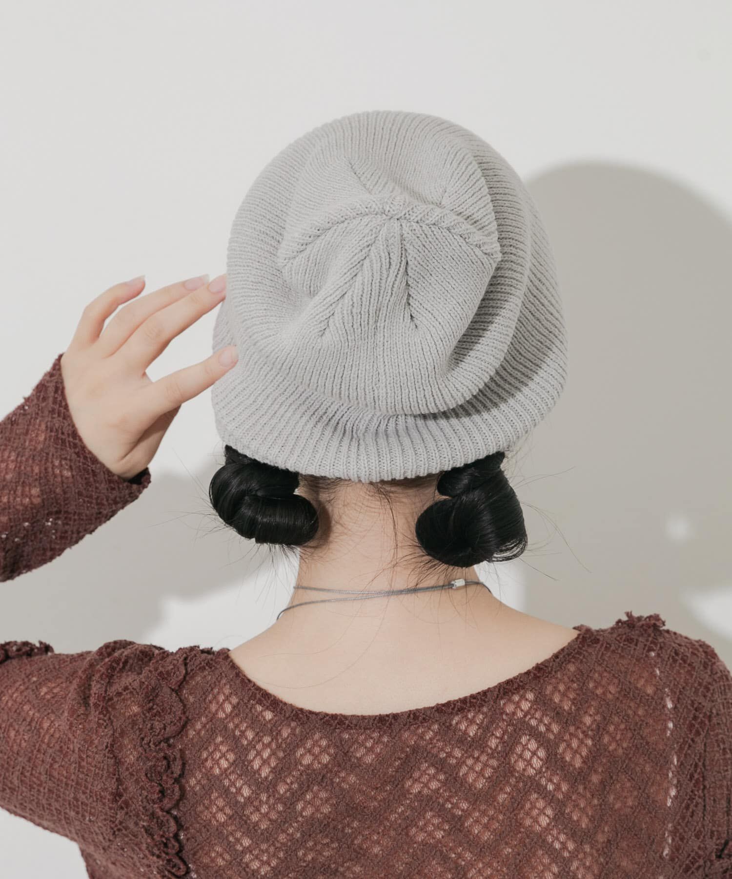 SMELLY「ルーズビーニー」|ニット帽|