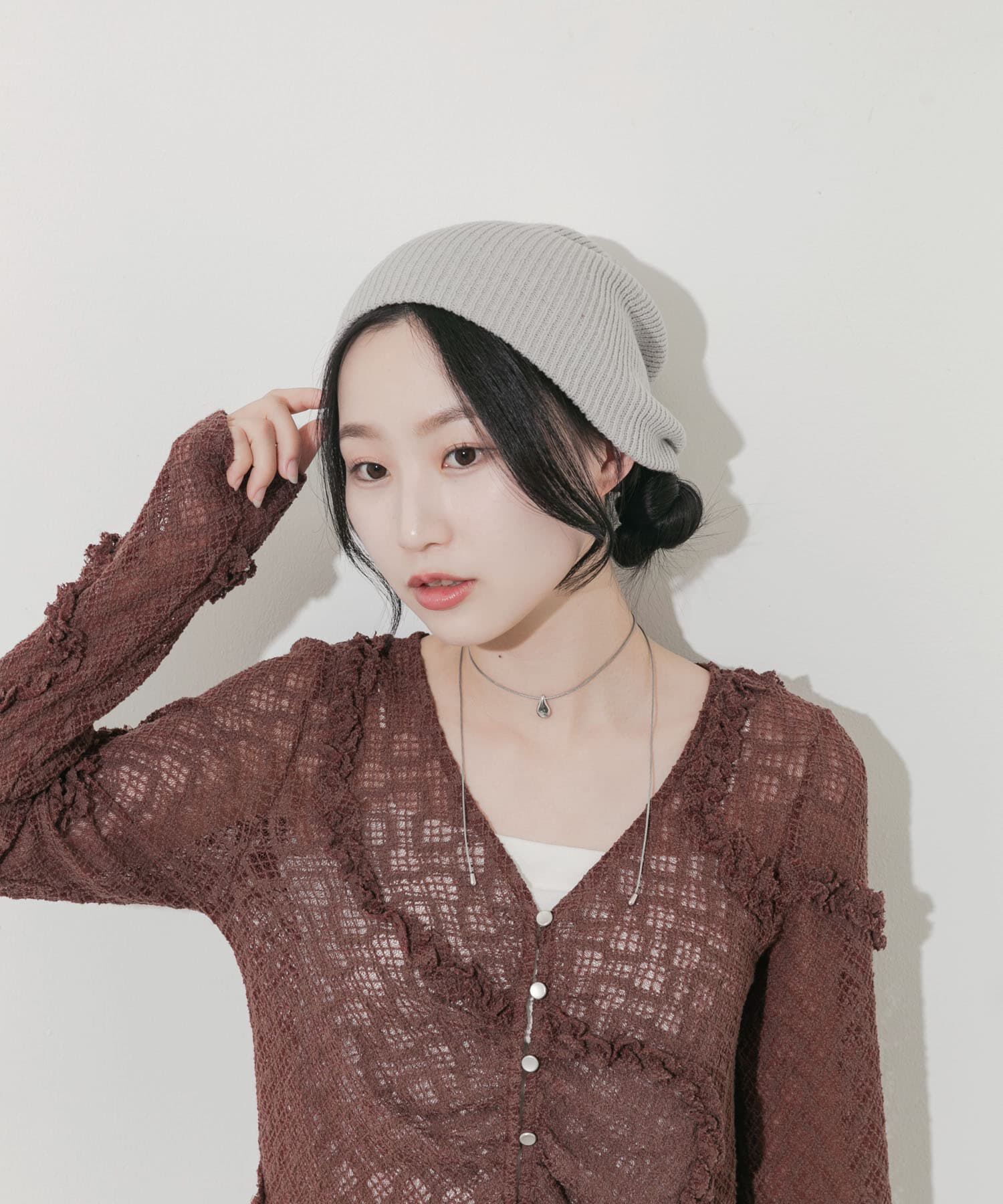 SMELLY「ルーズビーニー」|ニット帽|