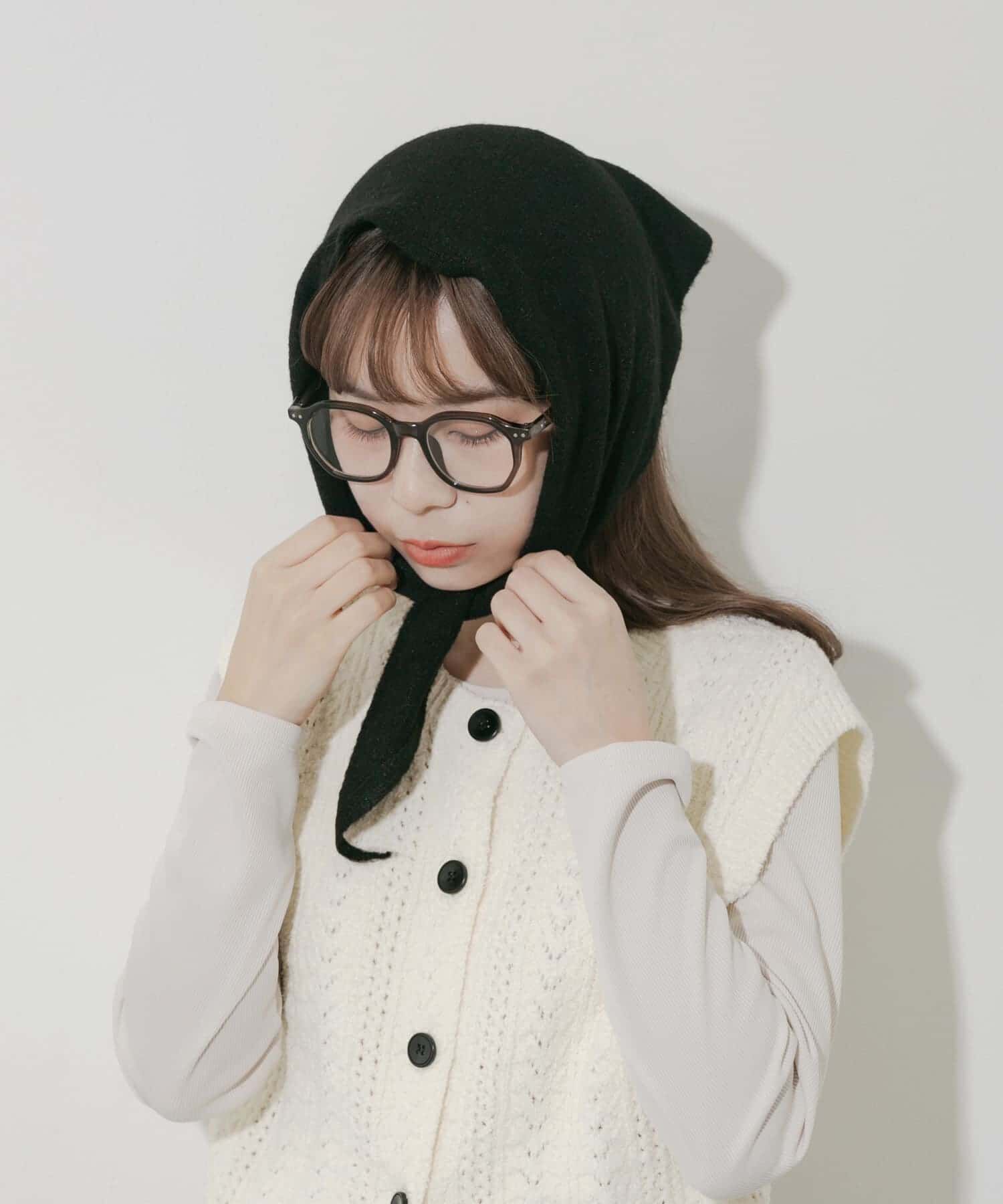 SMELLY「ニットスカーフ」|バンダナ・スカーフ|