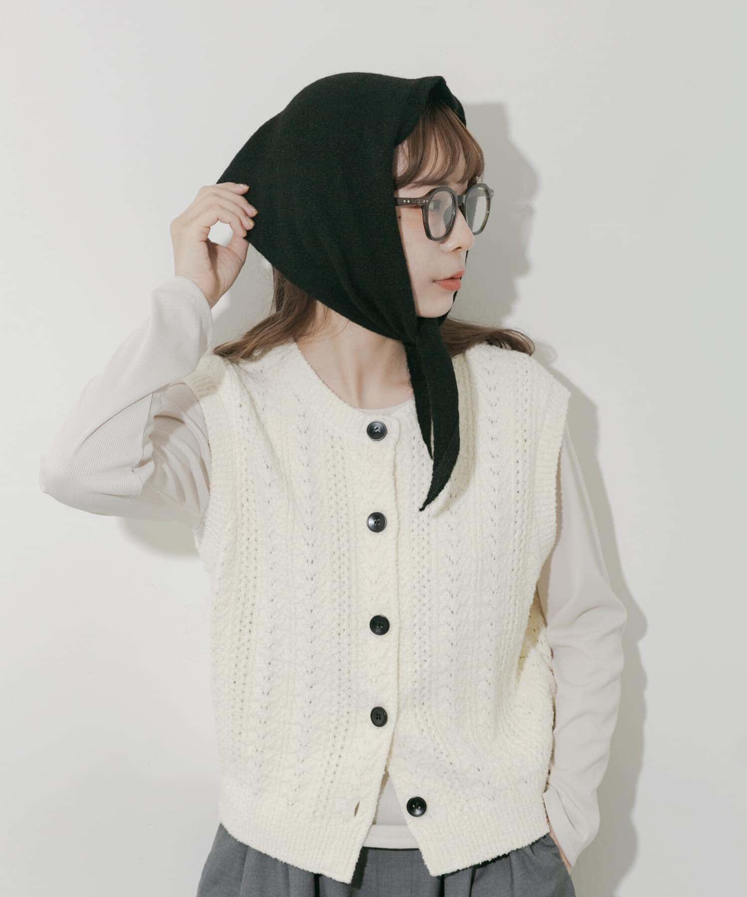 SMELLY「ニットスカーフ」|バンダナ・スカーフ|