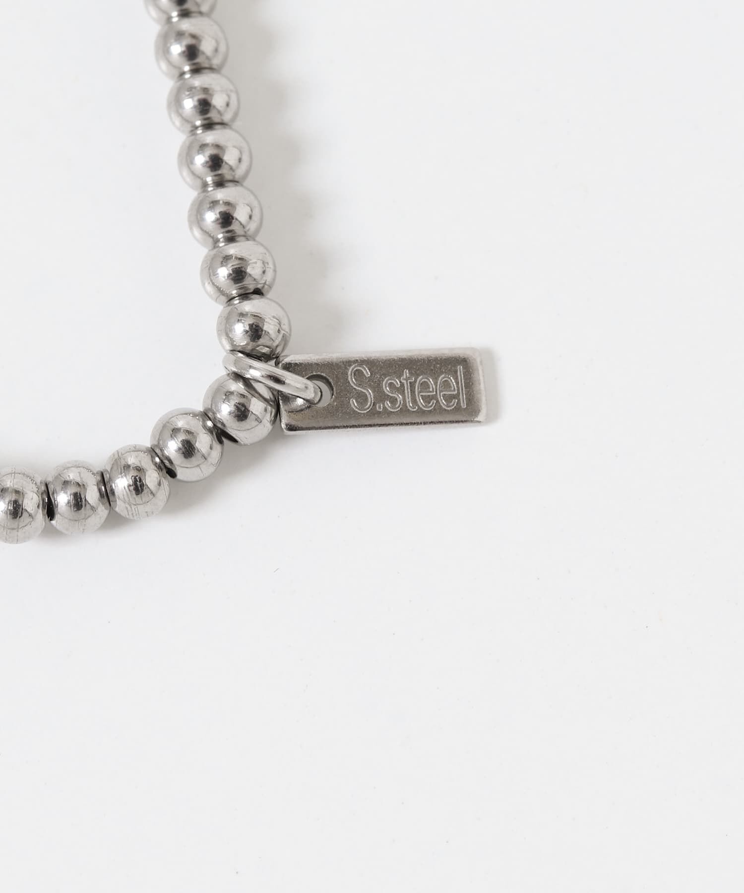 SMELLY「ステンレスビーズフラワーチャームブレスレット」|ブレスレット・バングル|