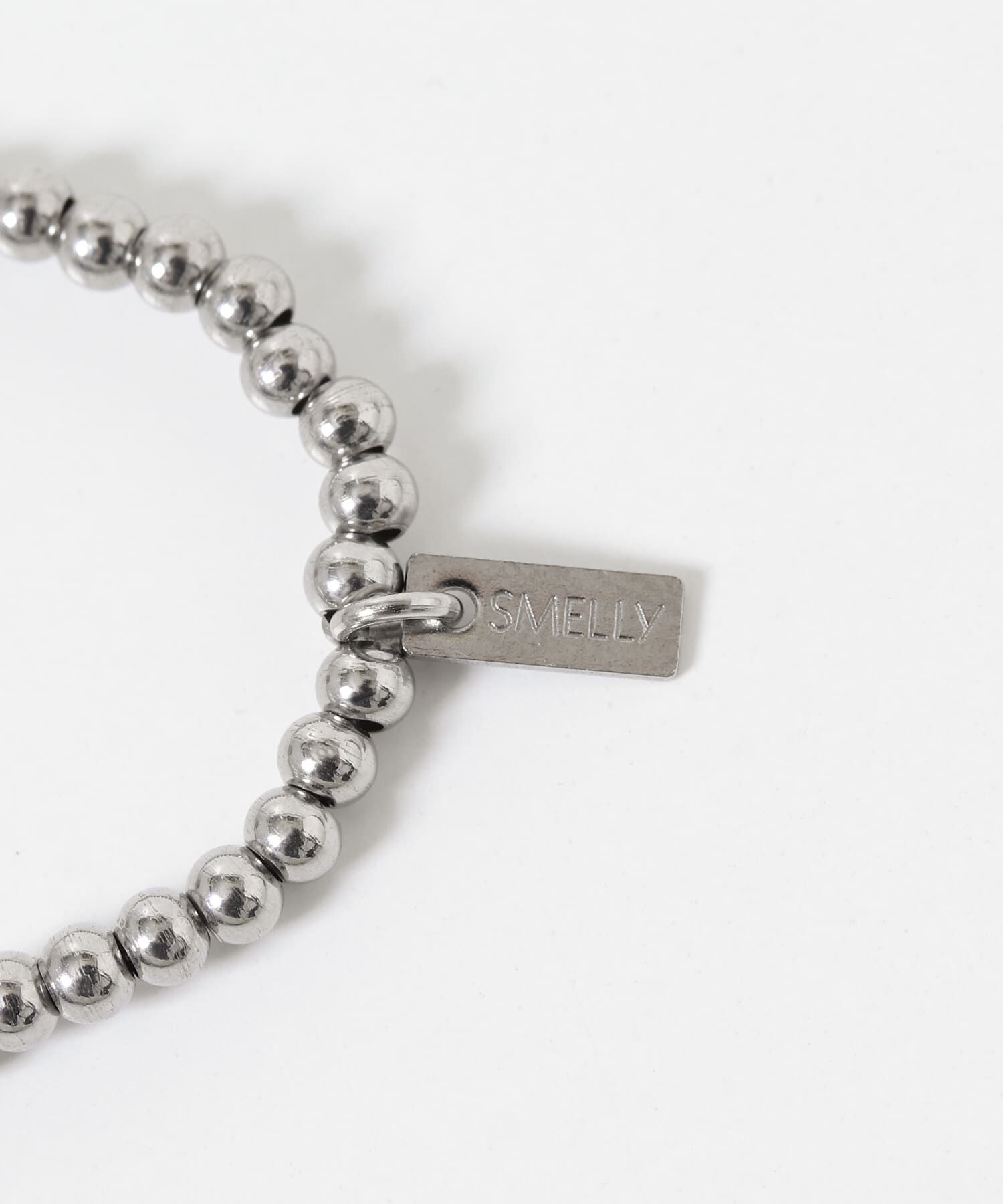 SMELLY「ステンレスビーズフラワーチャームブレスレット」|ブレスレット・バングル|