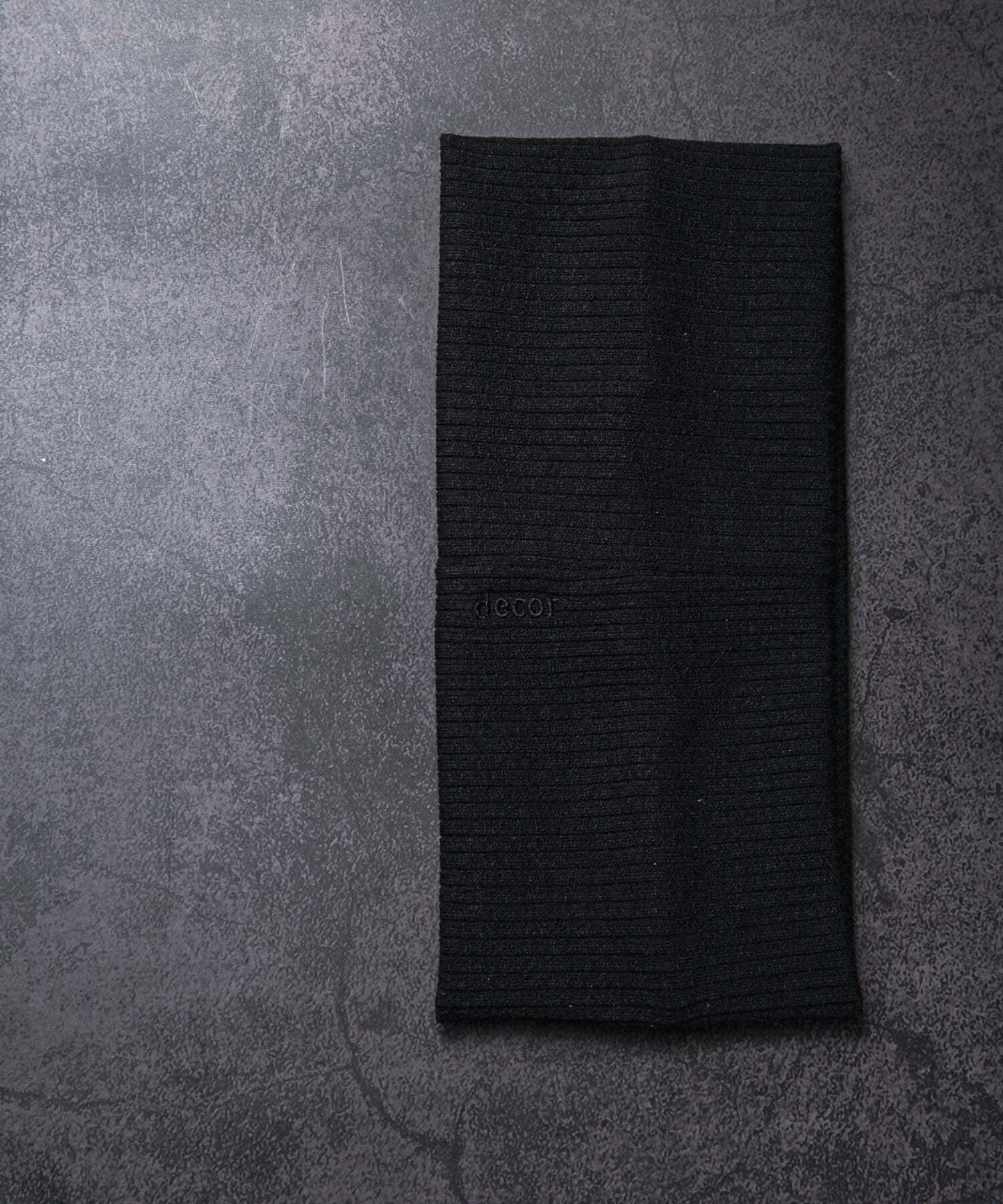 URBAN RESEARCH「decor『デコール』　Rib Wide Hairband」|ヘアバンド|ブラック