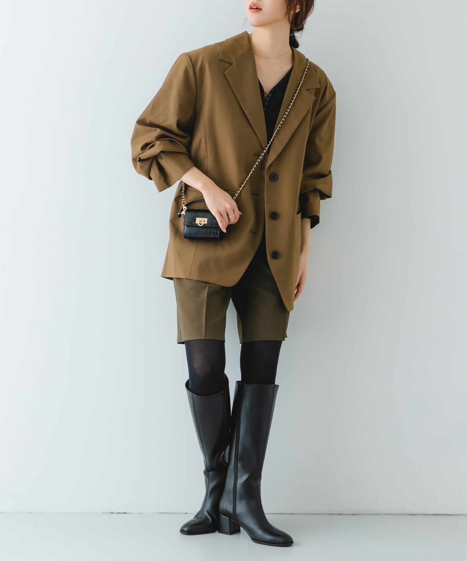 RODE SKO「『MADE IN JAPAN』5.5センチスクエアトゥロングブーツ」|ショートブーツ|