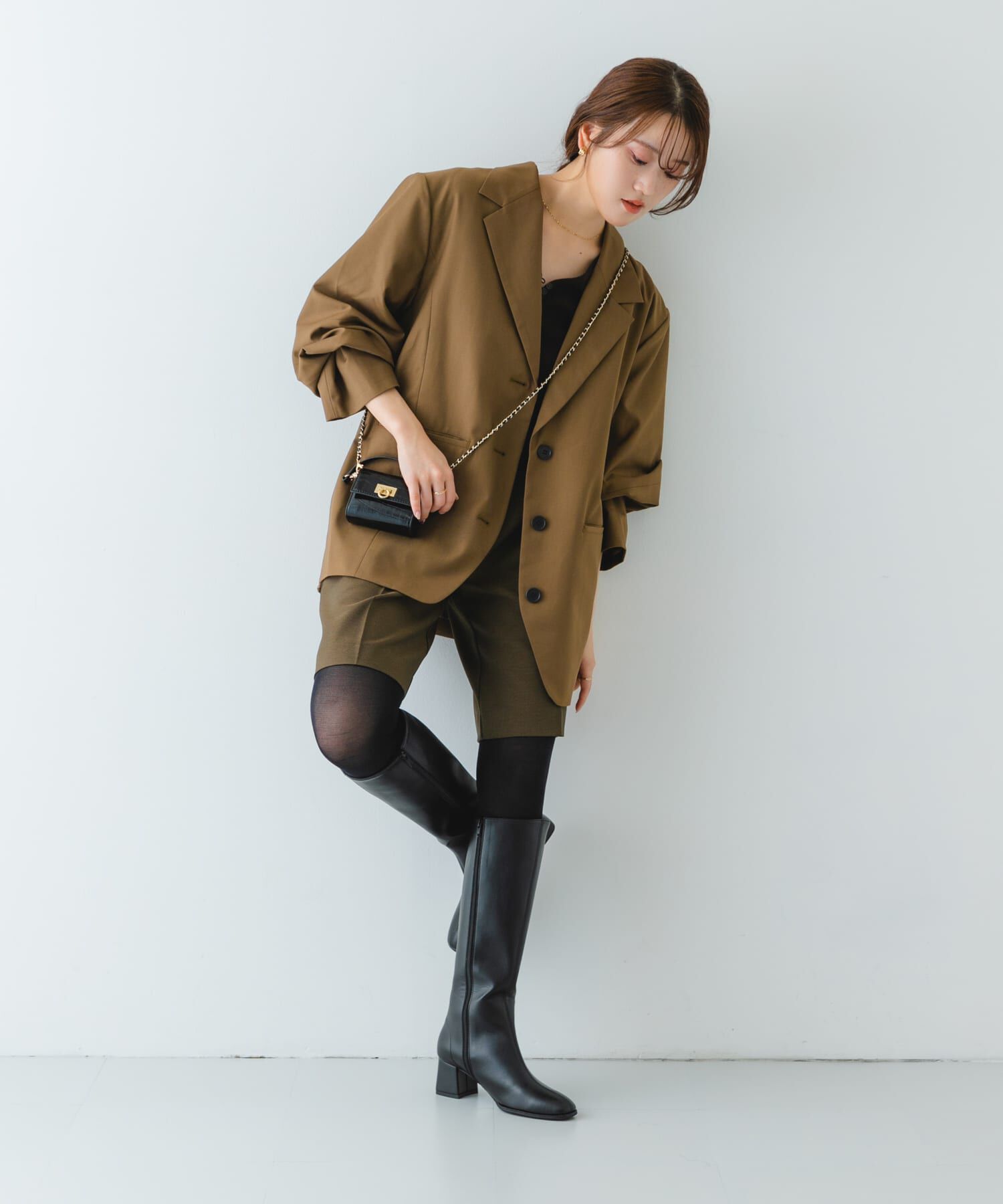 RODE SKO「『MADE IN JAPAN』5.5センチスクエアトゥロングブーツ」|ショートブーツ|