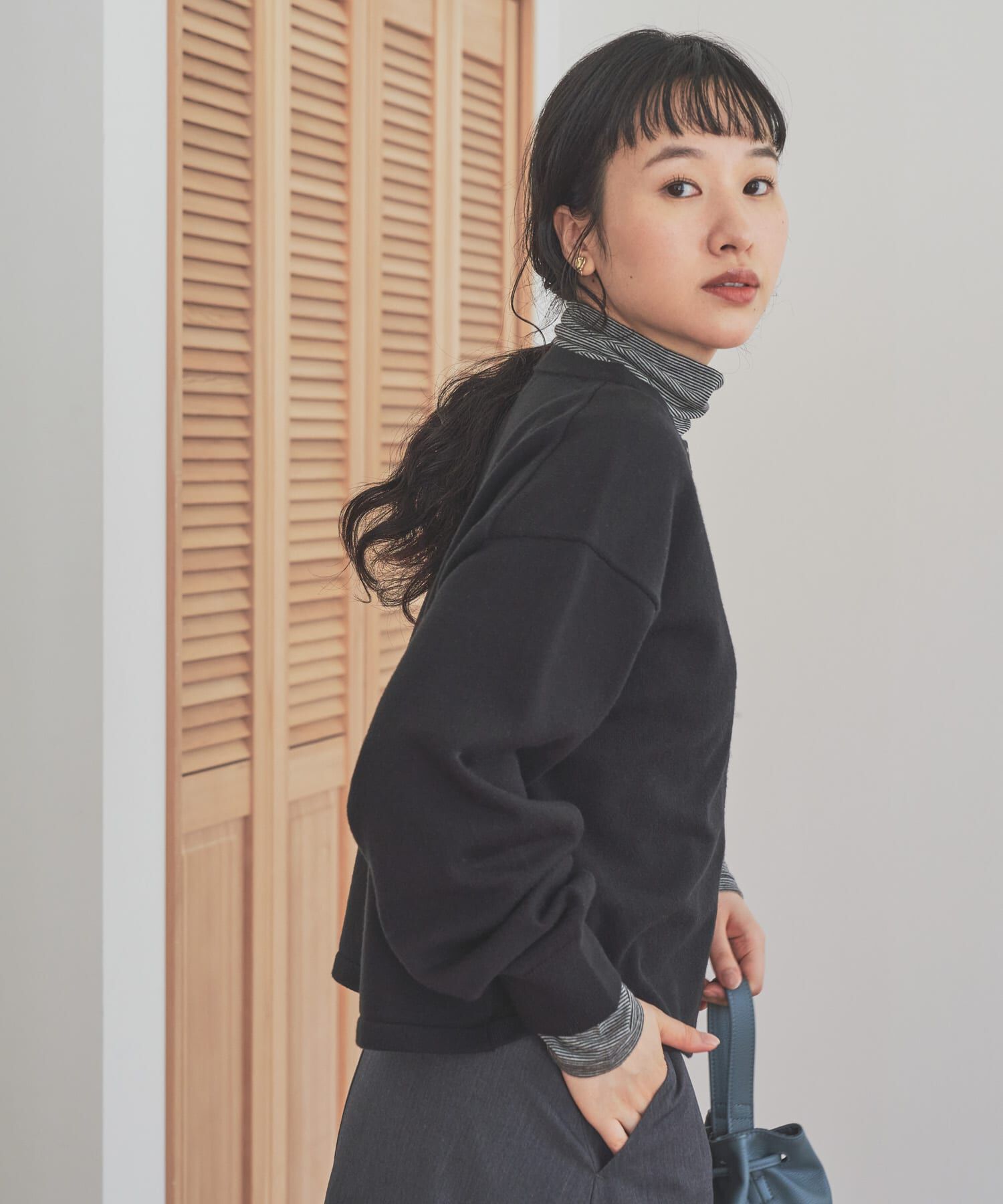 URBAN RESEARCH DOORS「『仁村紗和さん着用』『UR TECH 200日ニット』リングドットカーディガン」|カーディガン|