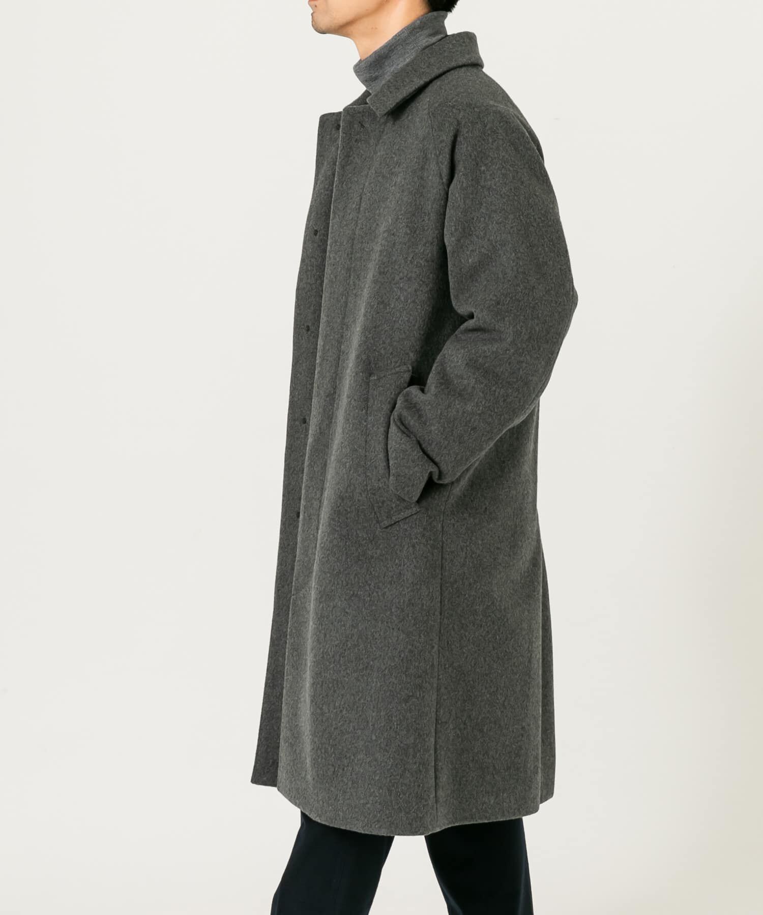 URBAN RESEARCH ROSSO「スーパー100 オーバーバルマカンコート」|ステンカラーコート|