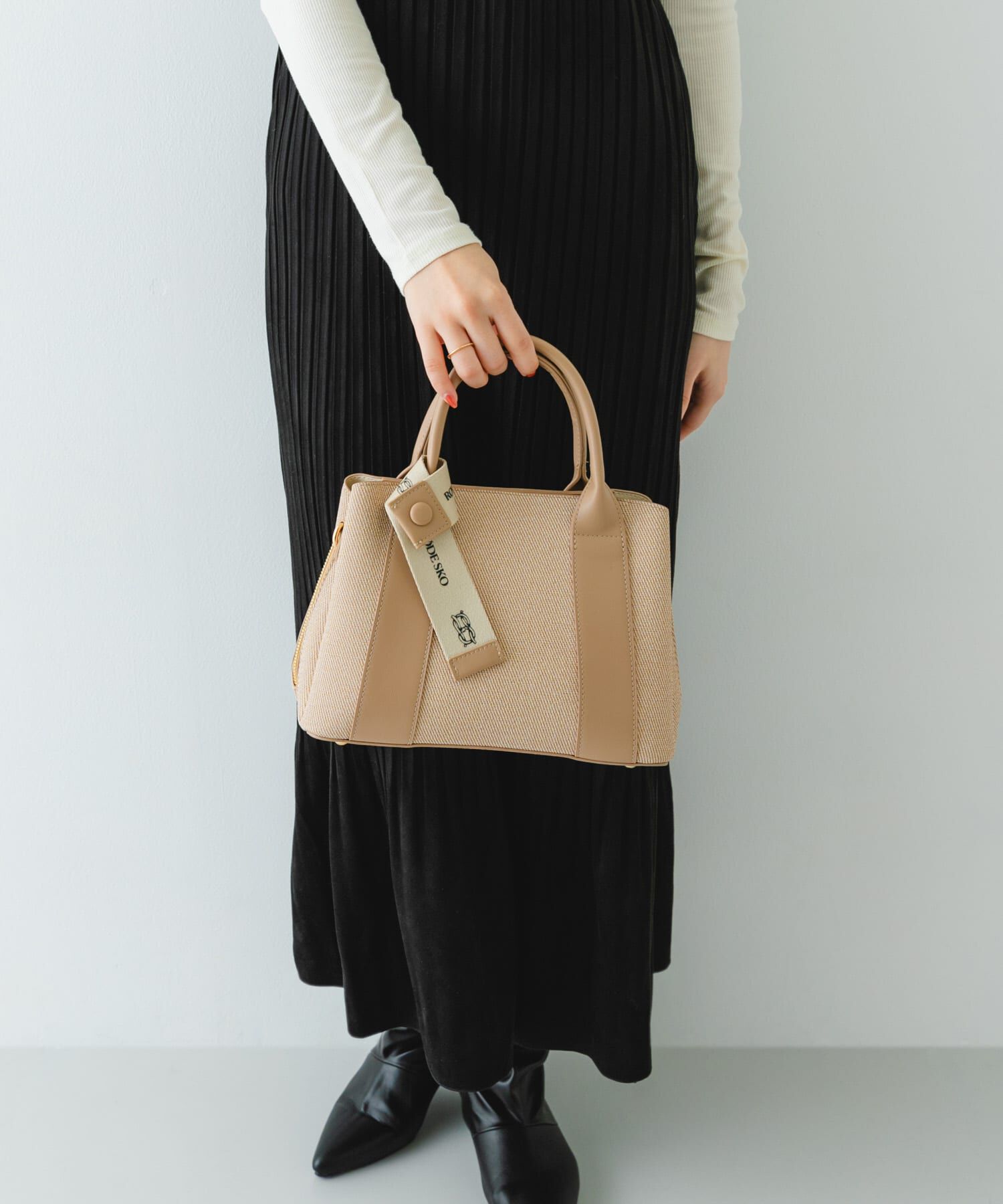 RODE SKO「ロゴリボン付2WAYハンドバッグ」|ハンドバッグ|