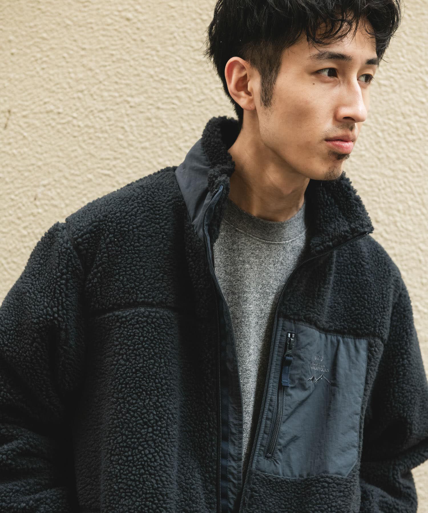 URBAN RESEARCH DOORS「URD防風ボアジップブルゾン」|ブルゾン・スタジャン|