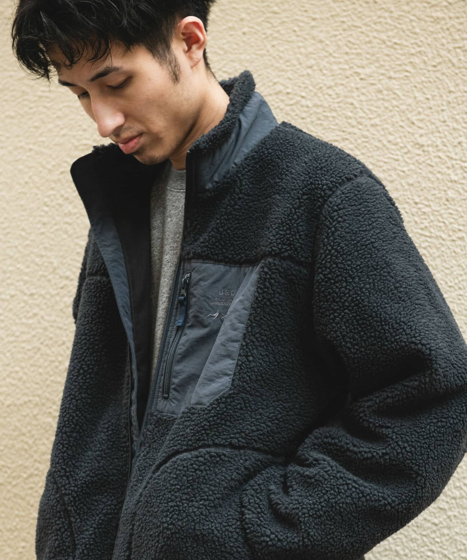 URBAN RESEARCH DOORS「URD防風ボアジップブルゾン」|ブルゾン・スタジャン|