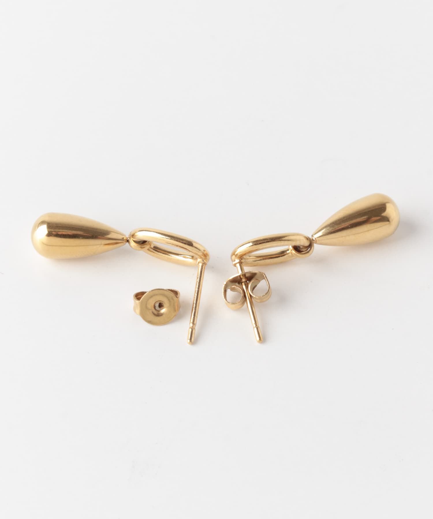 SMELLY「ステンレスドロップメタルピアス」|ピアス|