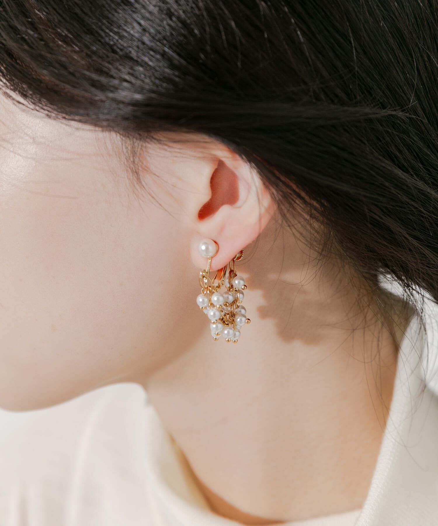 SMELLY「ミニパールボリュームイヤリング」|イヤリング|
