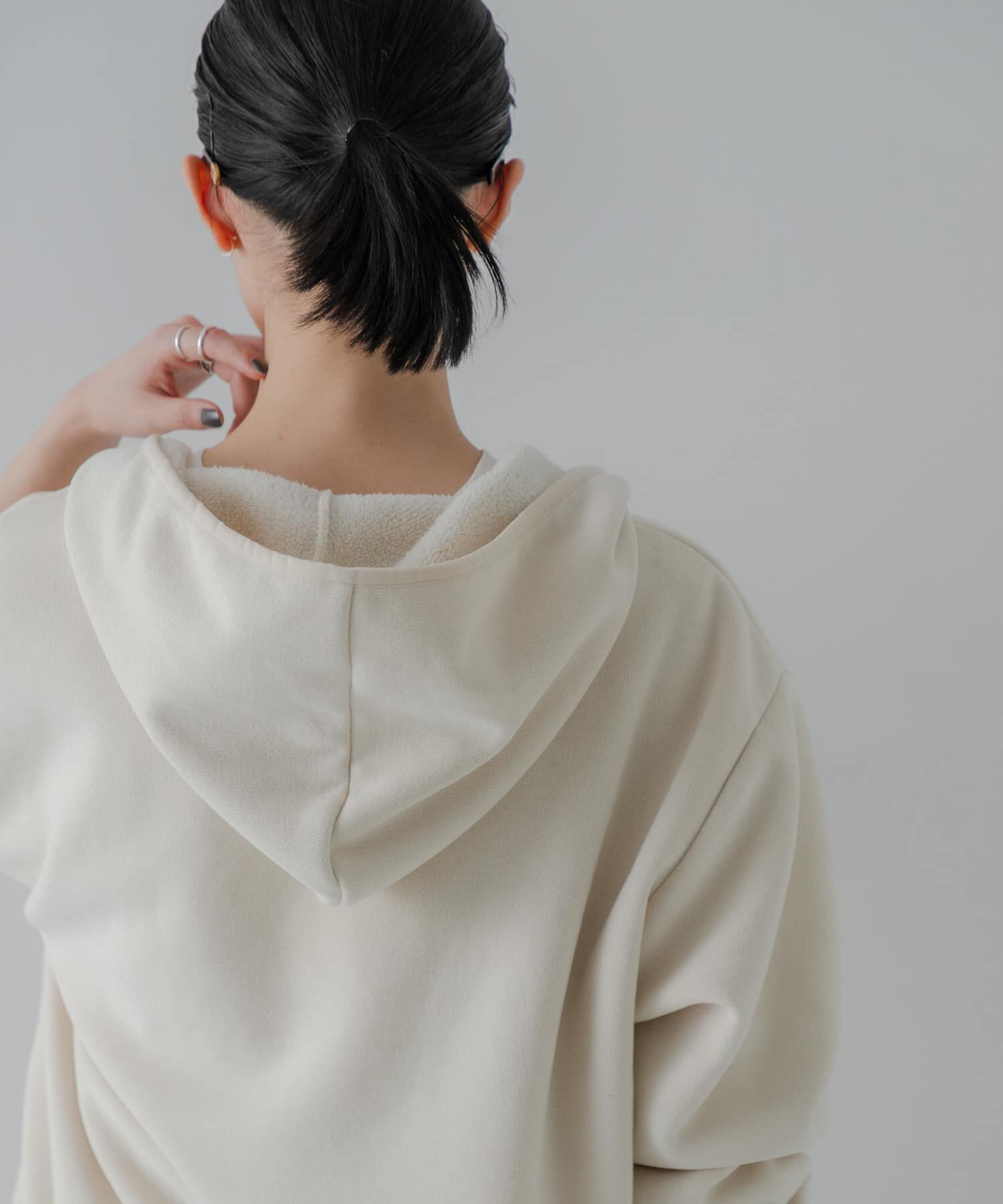 URBAN RESEARCH「『別注』THOUSAND MILE&times;URBAN RESEARCH　KNIT FREECE HF-ZIP HOODIE」|パーカー|