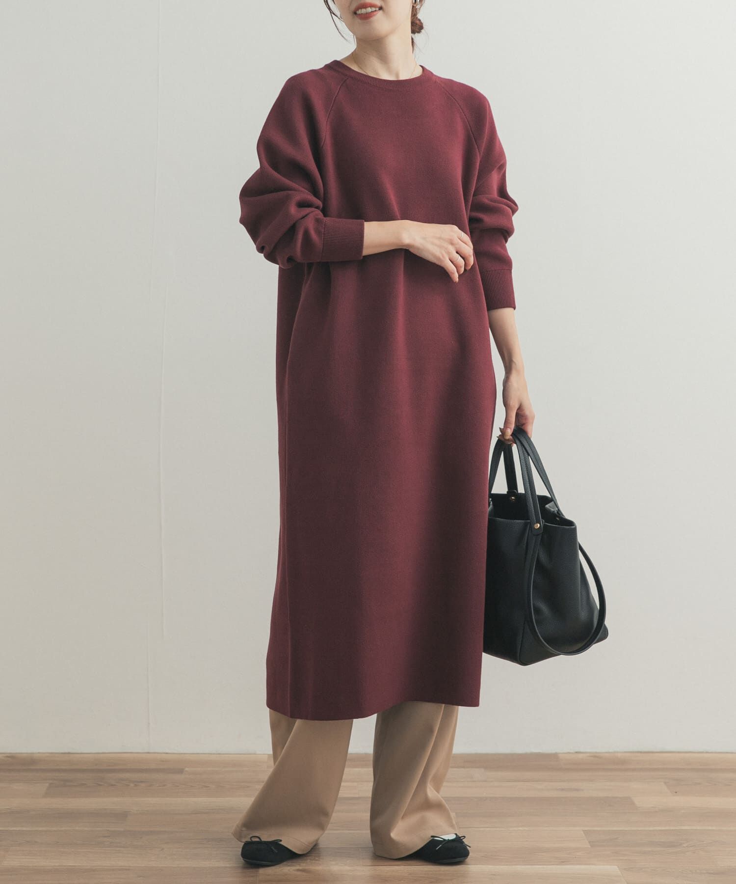 URBAN RESEARCH DOORS「スウェットライクニットワンピース」|ワンピース|