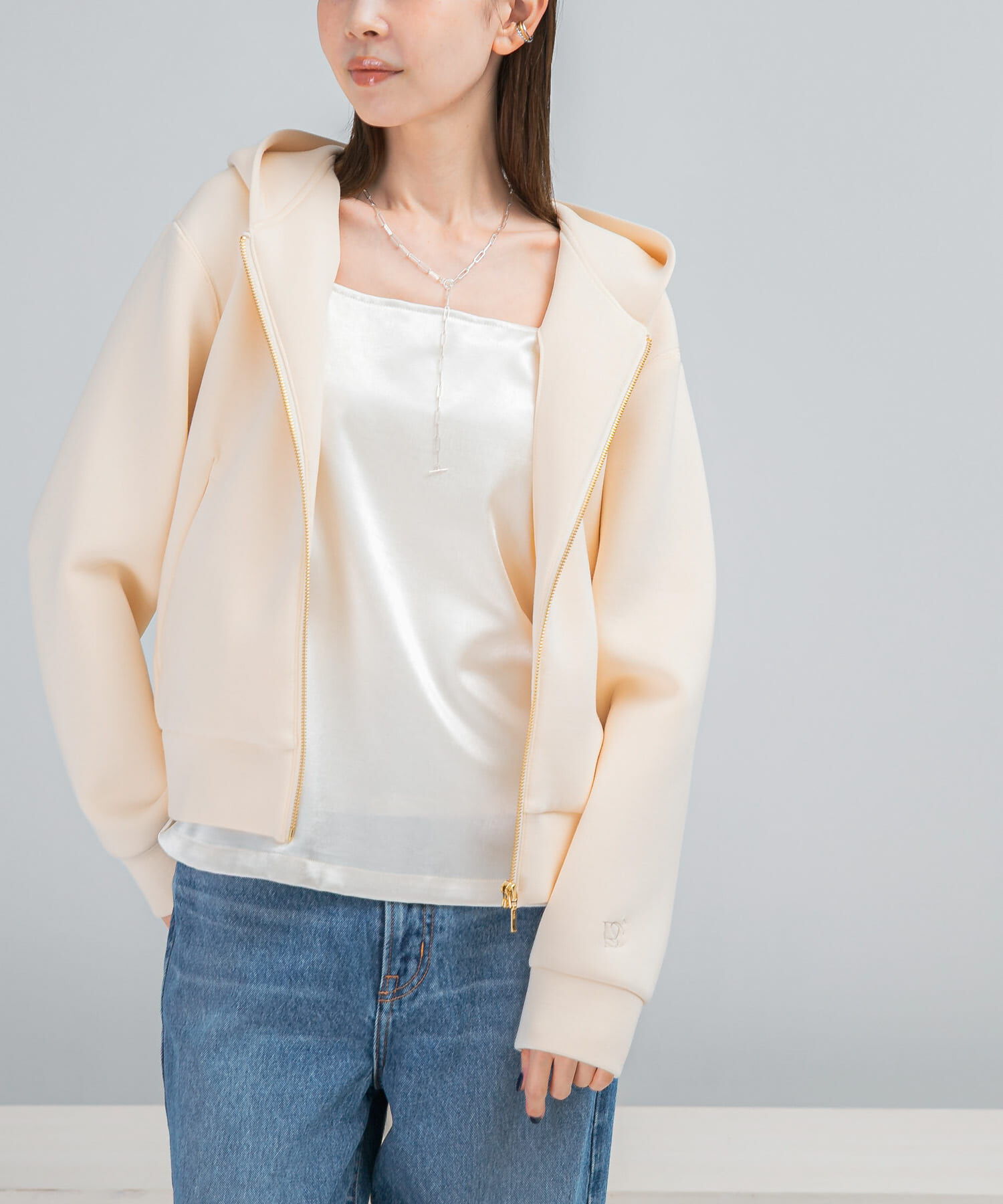 URBAN RESEARCH ROSSO「『WEB限定』刺繍ダンボールパーカー」|パーカー|