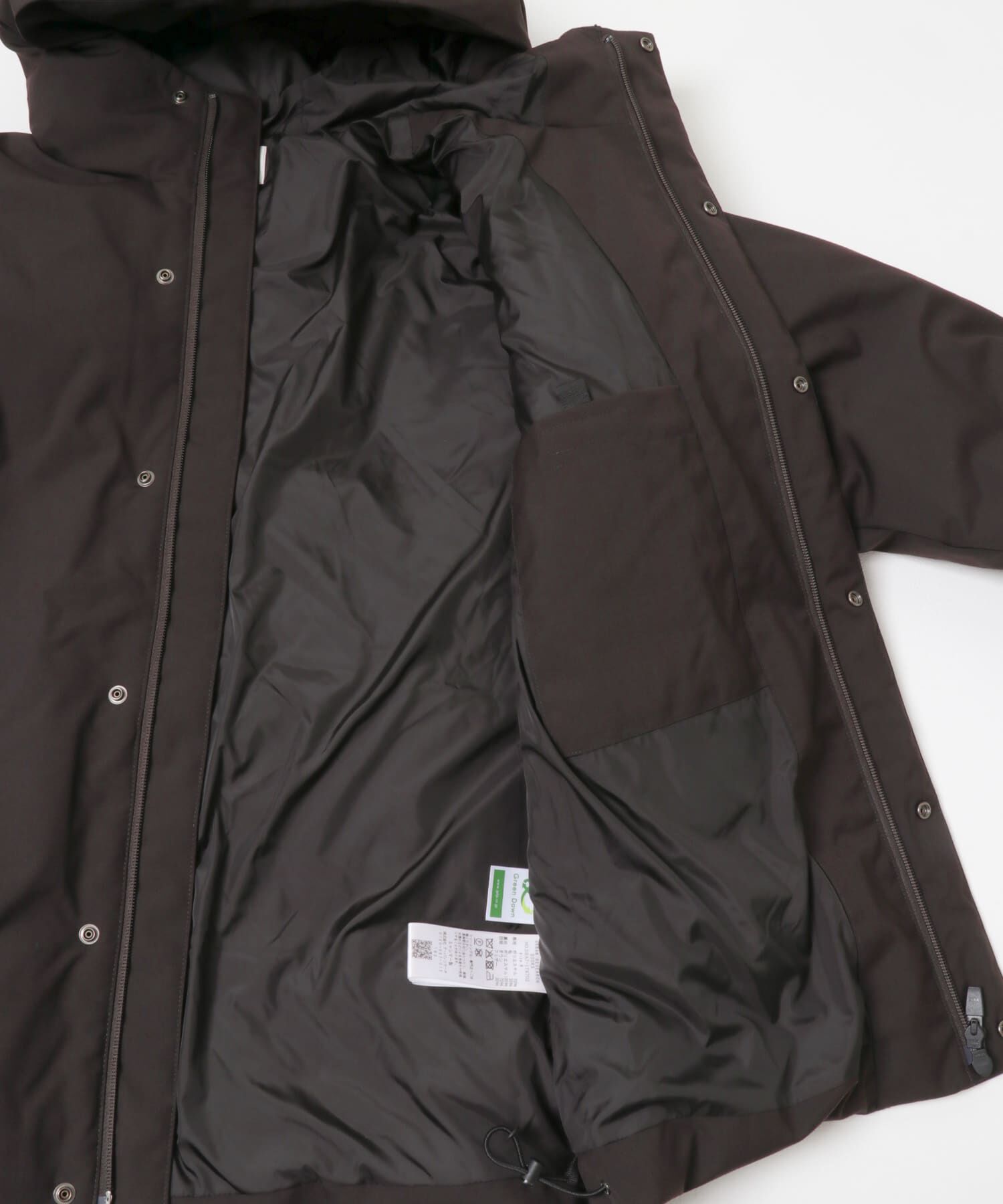 URBAN RESEARCH DOORS「ウールブレンドラミネートダウンパーカー」|ダウン|