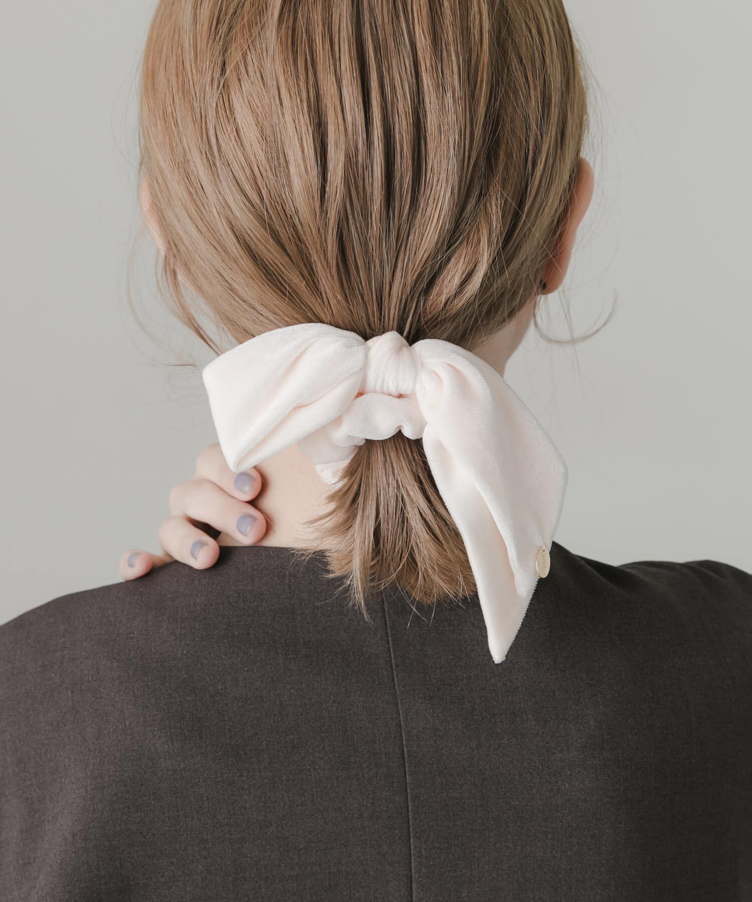 SMELLY「『再入荷』ベロアリボンシュシュ」|ヘアゴム・シュシュ|