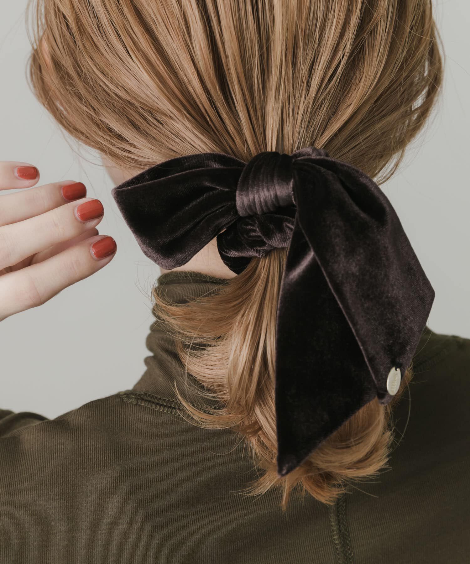 SMELLY「『再入荷』ベロアリボンシュシュ」|ヘアゴム・シュシュ|