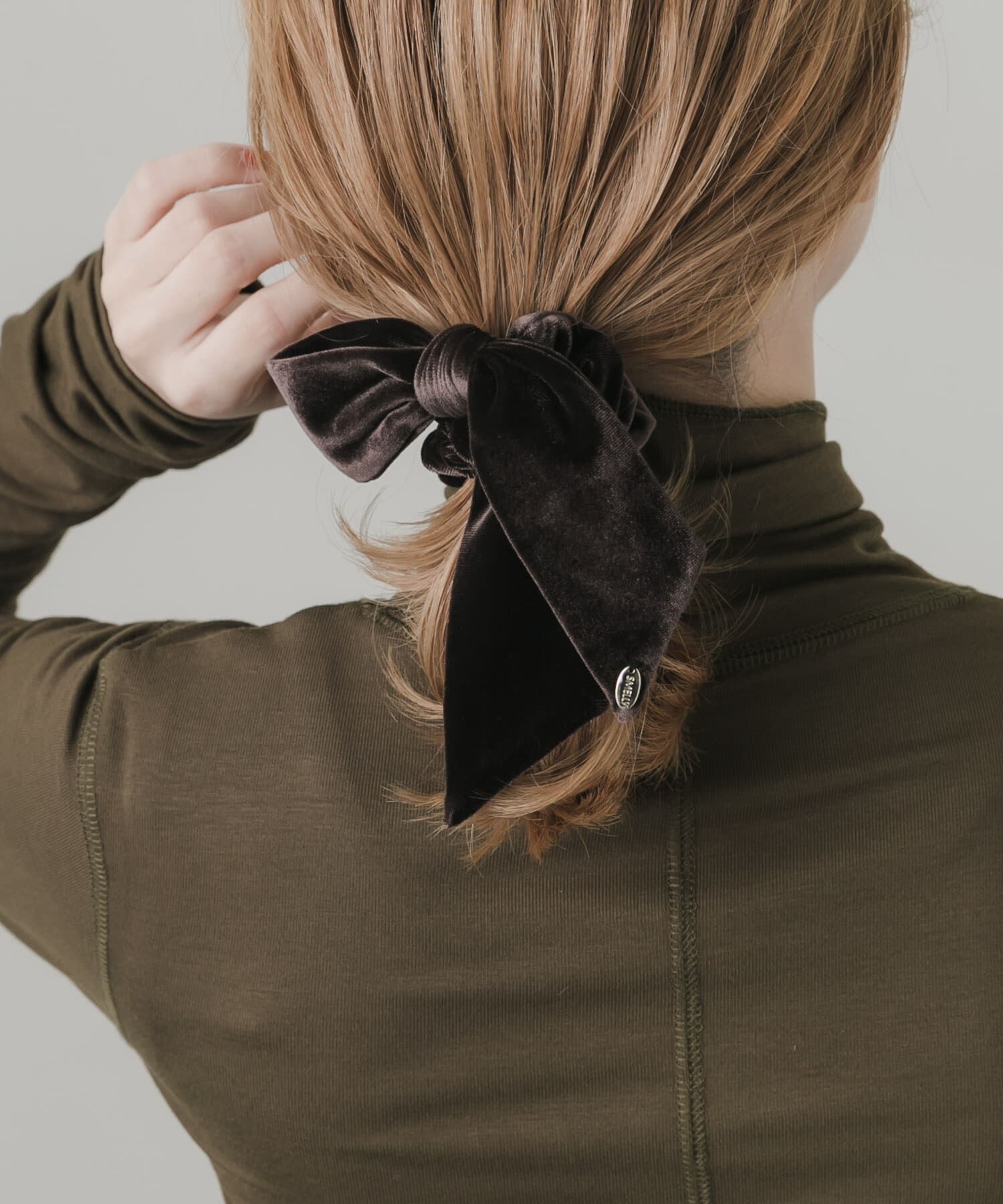 SMELLY「『再入荷』ベロアリボンシュシュ」|ヘアゴム・シュシュ|