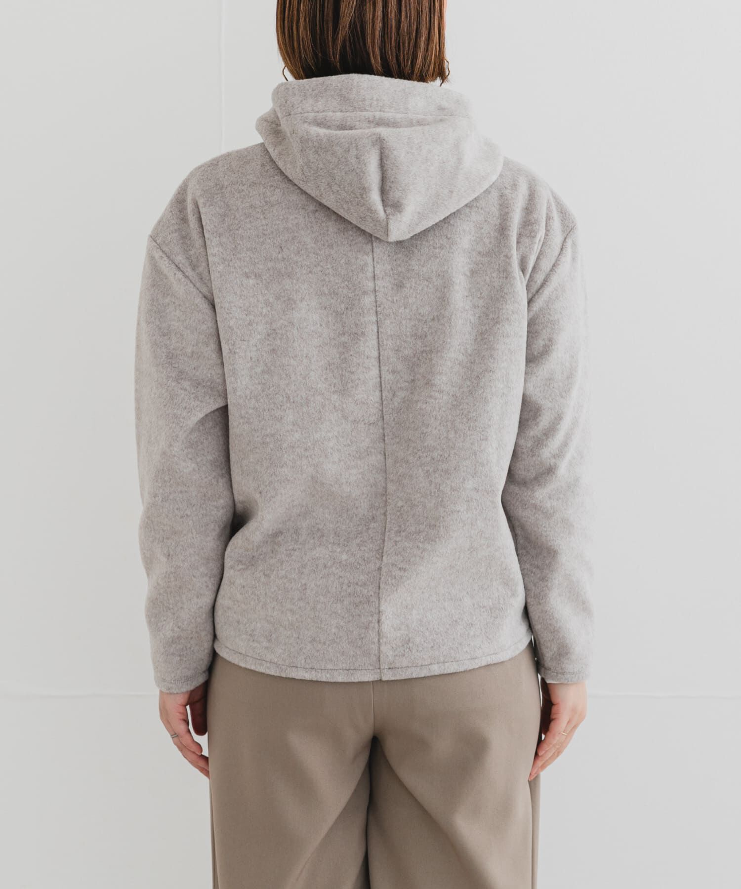 URBAN RESEARCH ROSSO「F by ROSSO　シャギーフリースハーフZIPパーカー」|パーカー|