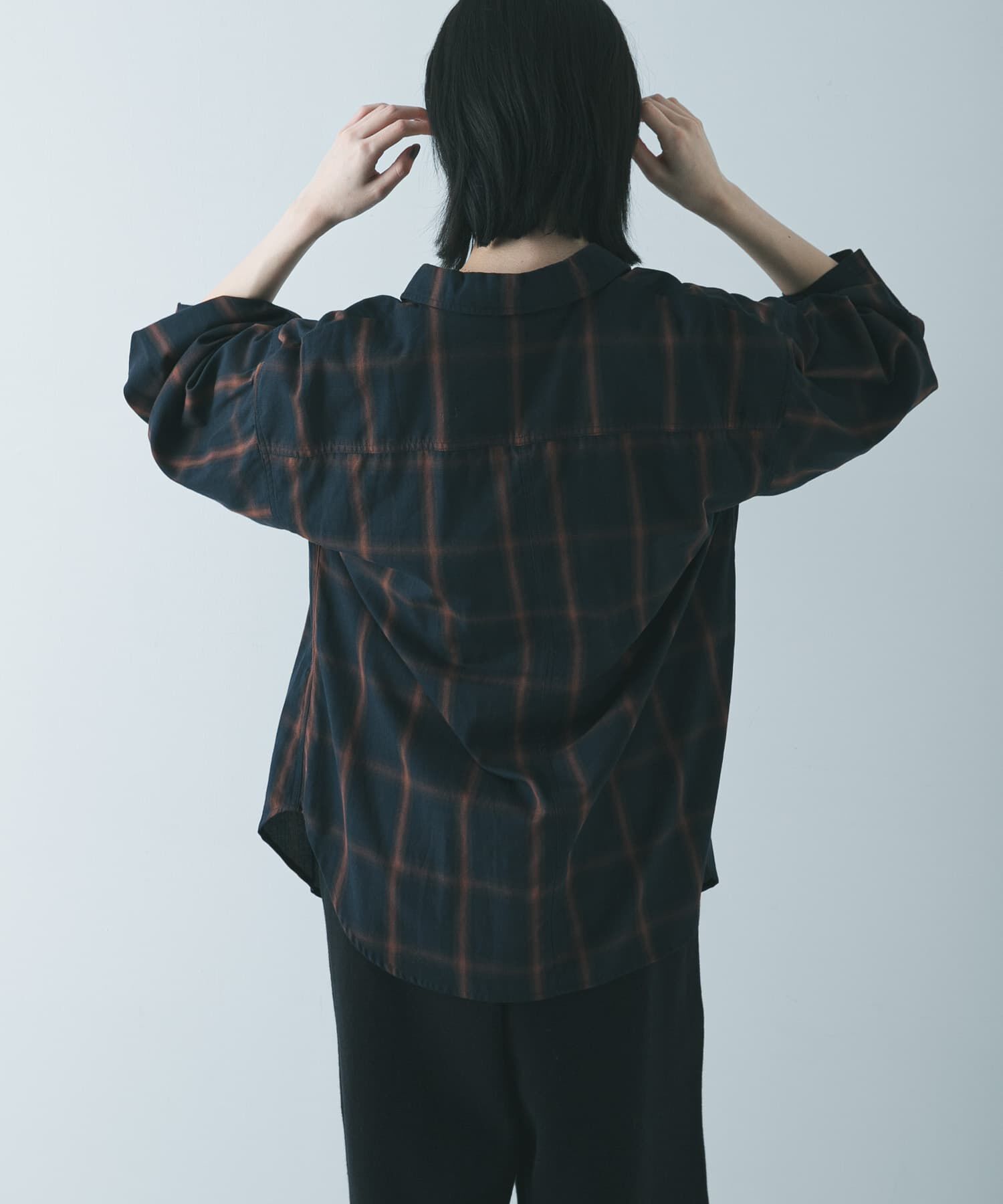 URBAN RESEARCH「オンブレーチェックオーバーシャツ」|シャツ・ブラウス|