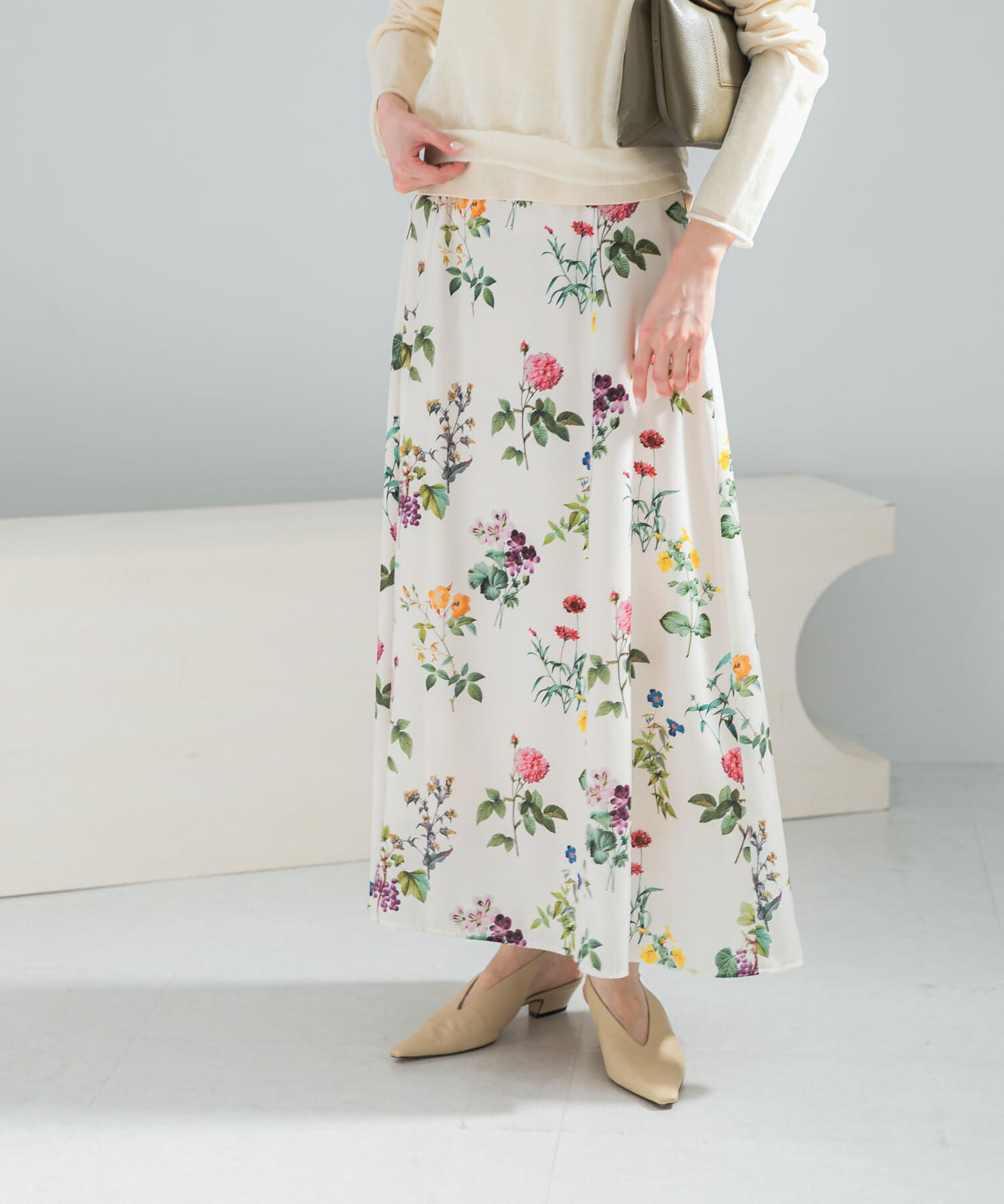 URBAN RESEARCH ROSSO「ボタニカルプリントマキシスカート」|スカート|