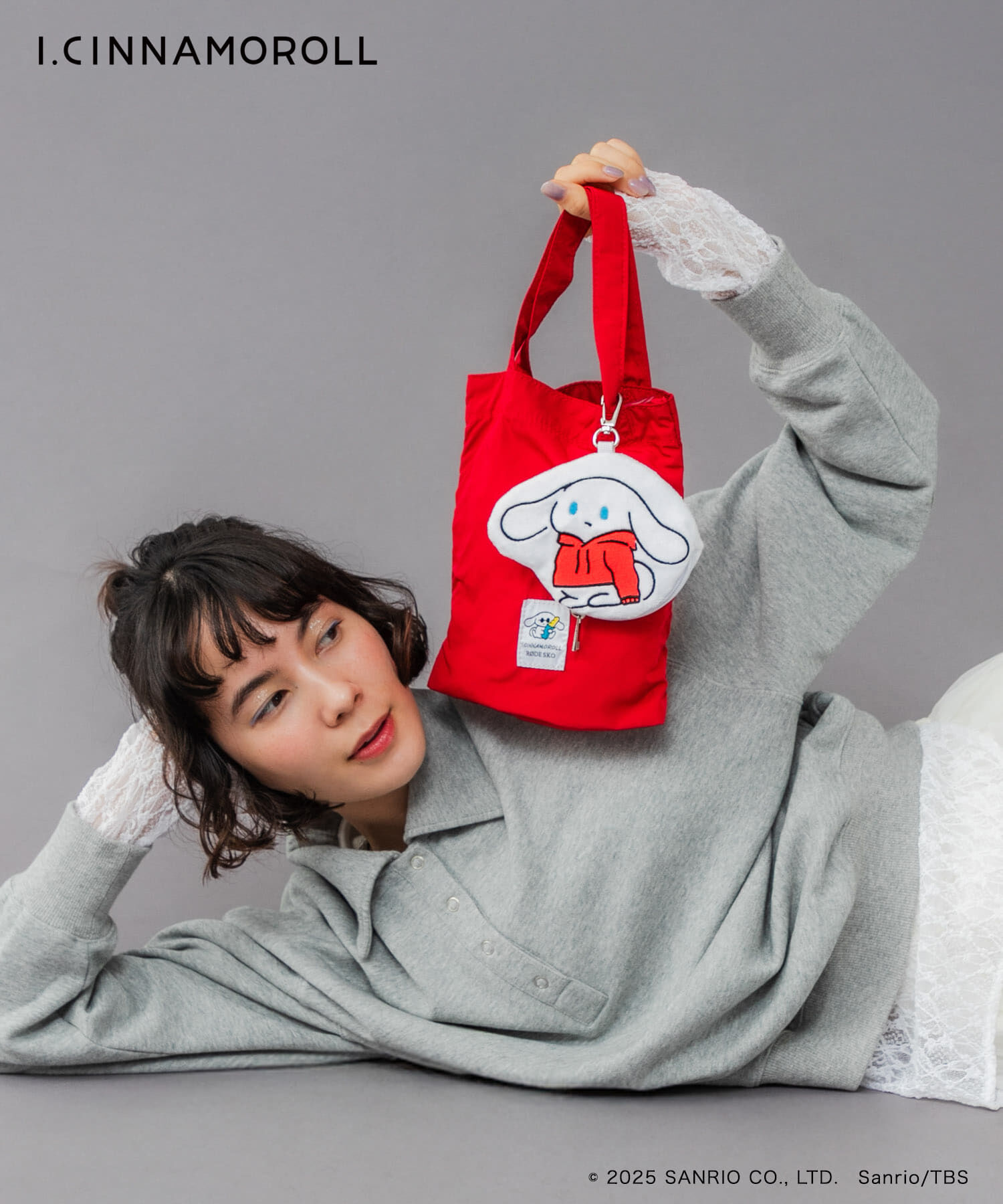 RODE SKO「アイシナモロール パッカブルエコバッグ」|エコバッグ|レッド