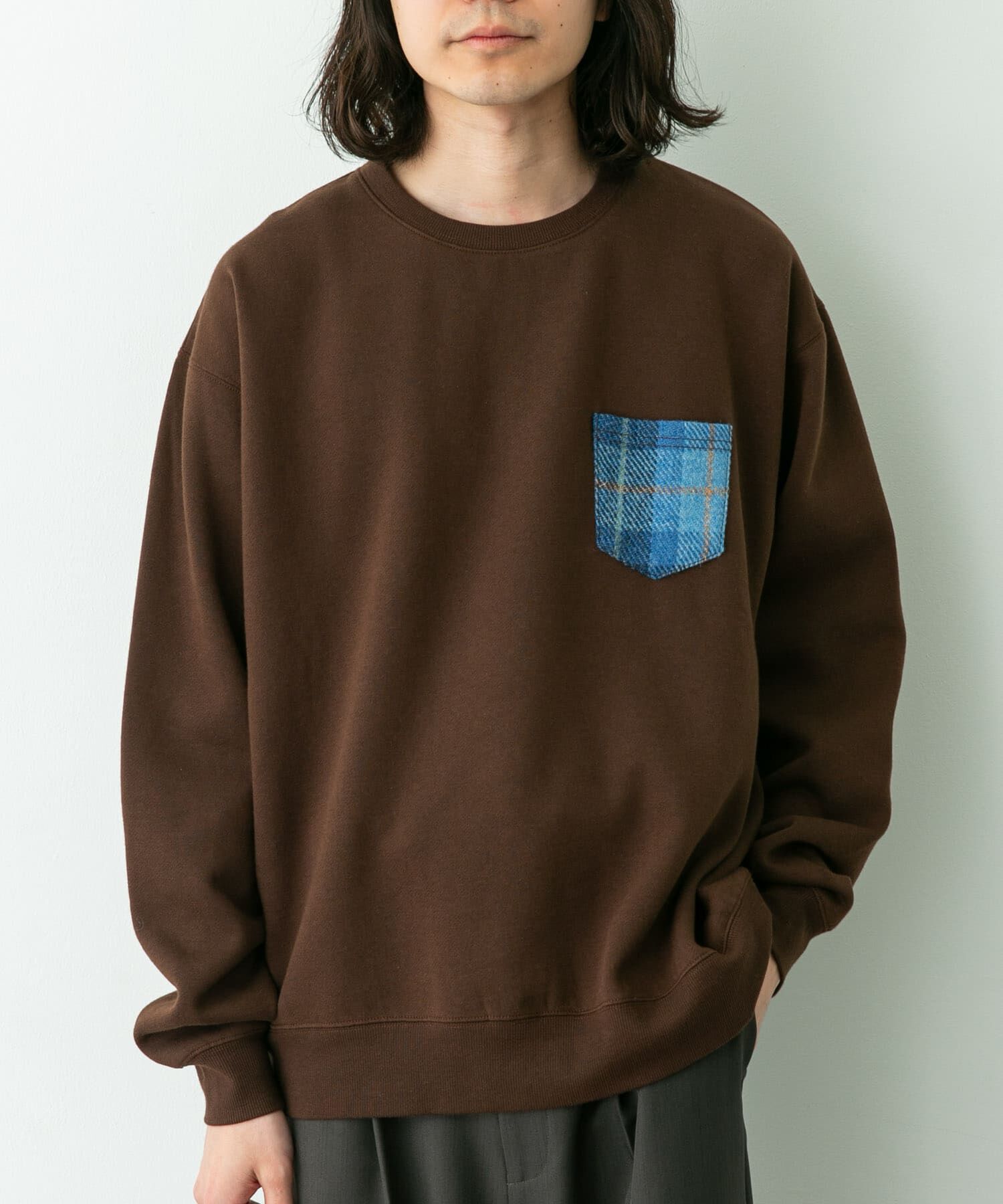 Sonny Label 「HARRIS TWEEDポケットスウェットプルオーバー」|スウェット・ジャージ|