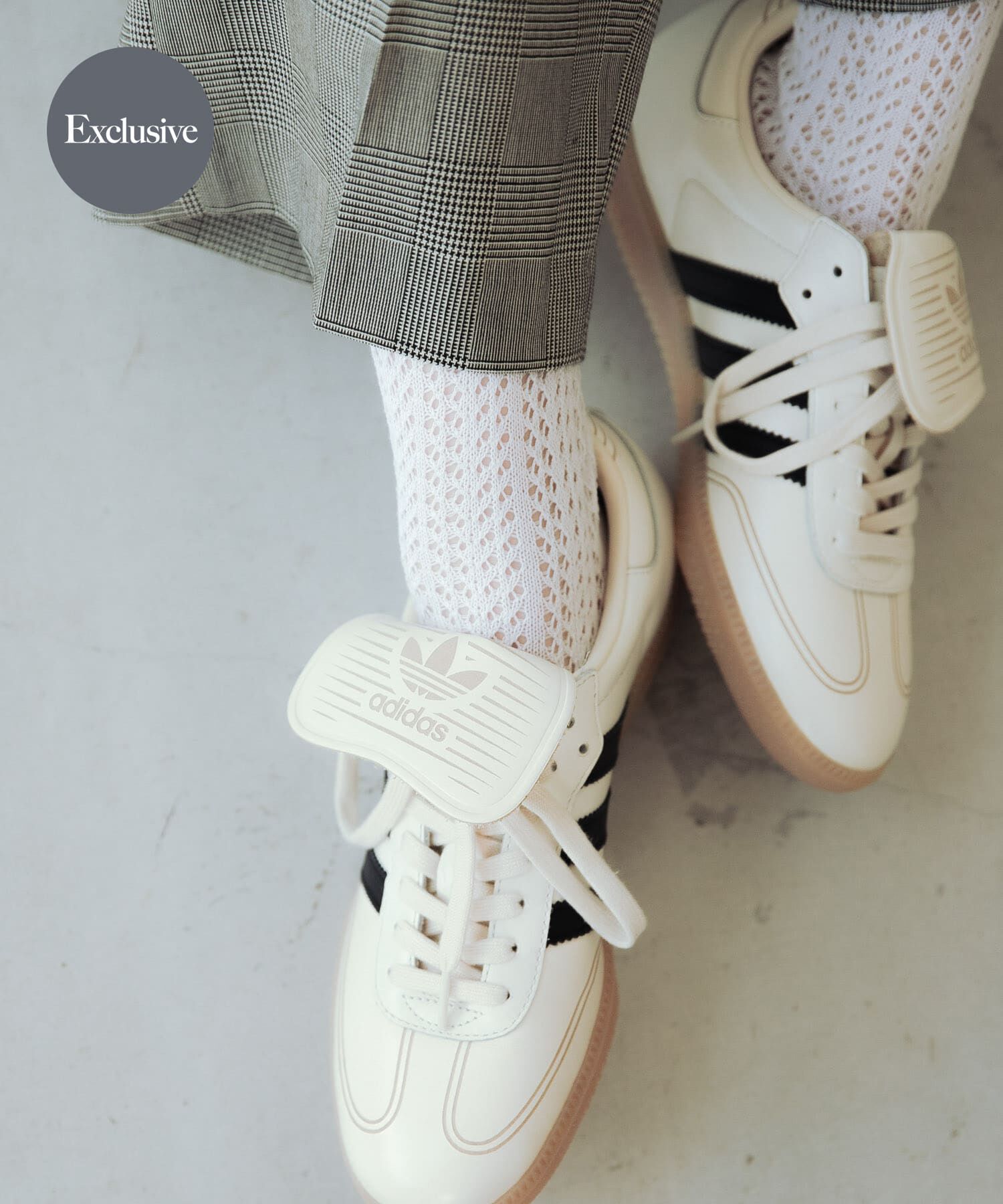 URBAN RESEARCH「adidas　EXCLUSIVE SAMBA LT」|スニーカー|アイボリー