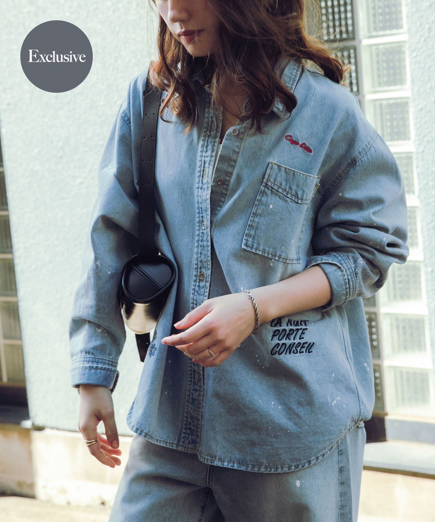 URBAN RESEARCH「『別注』PICCADILLY&times;URBAN RESEARCH　刺繍デニムシャツ」|シャツ・ブラウス|ライトインディゴブル