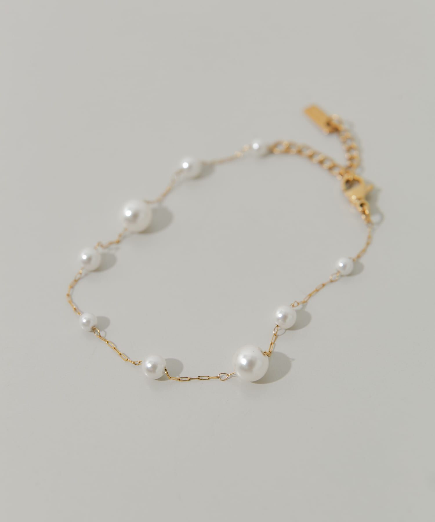 SMELLY「ステンレスパールブレスレット」|ブレスレット・バングル|