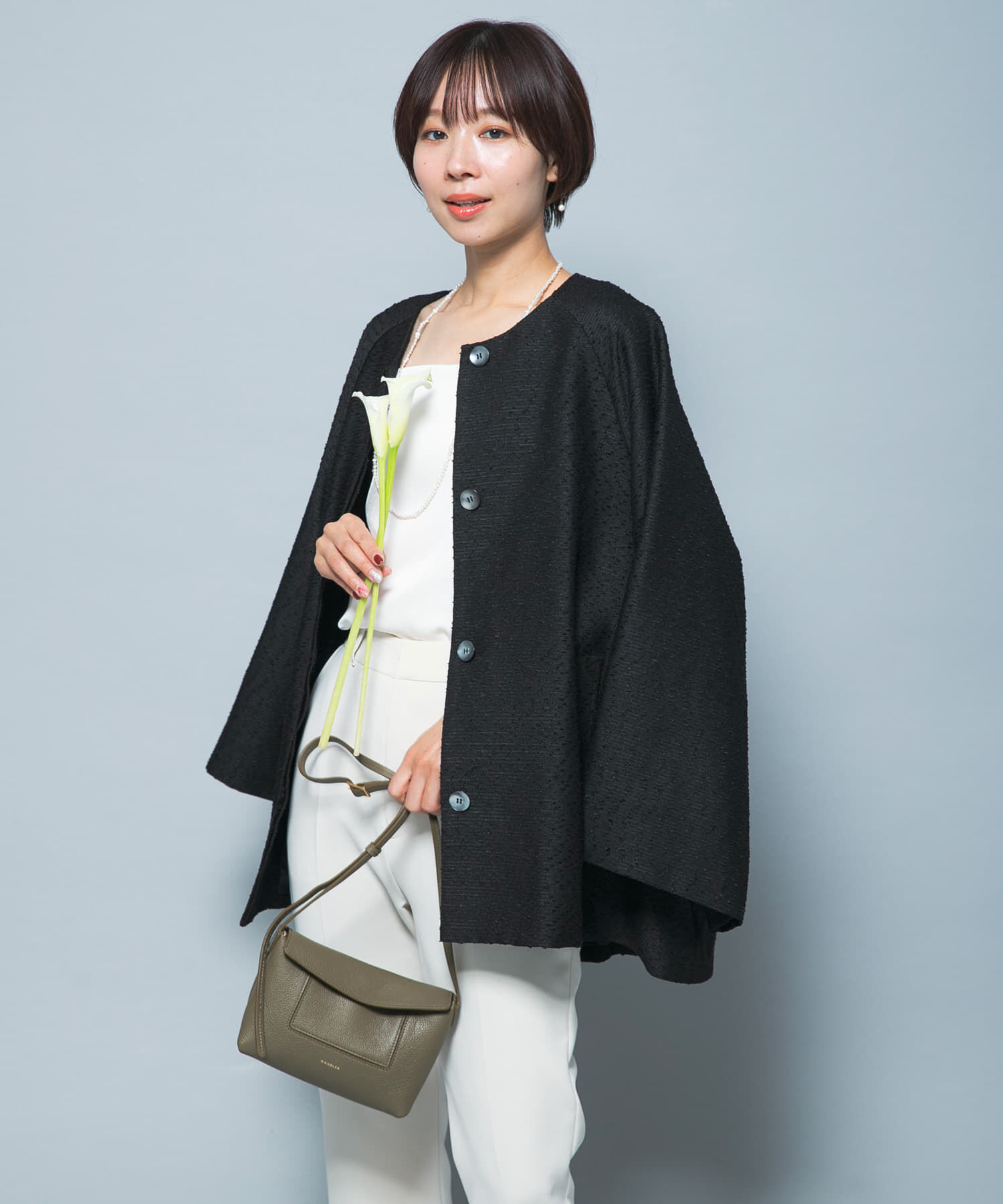 URBAN RESEARCH ROSSO「CHIGNON　ネップツイードコート」|ノーカラーコート|