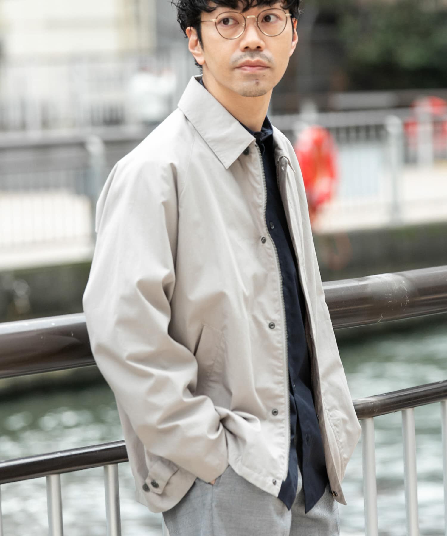 URBAN RESEARCH ROSSO「『撥水』タイプライターブルゾン」|ブルゾン・スタジャン|