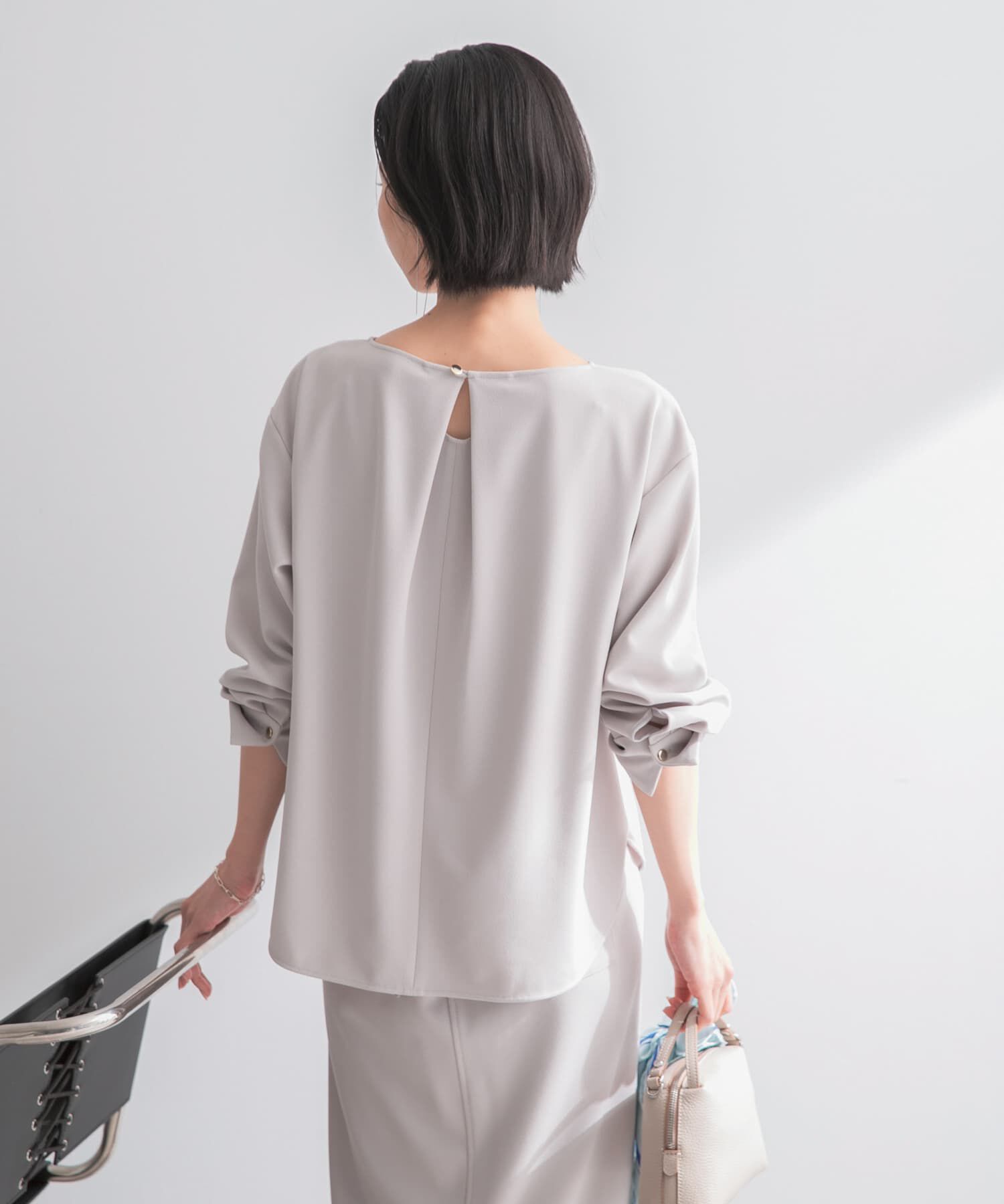 URBAN RESEARCH ROSSO「ストレッチジョーゼットブラウス」|シャツ・ブラウス|