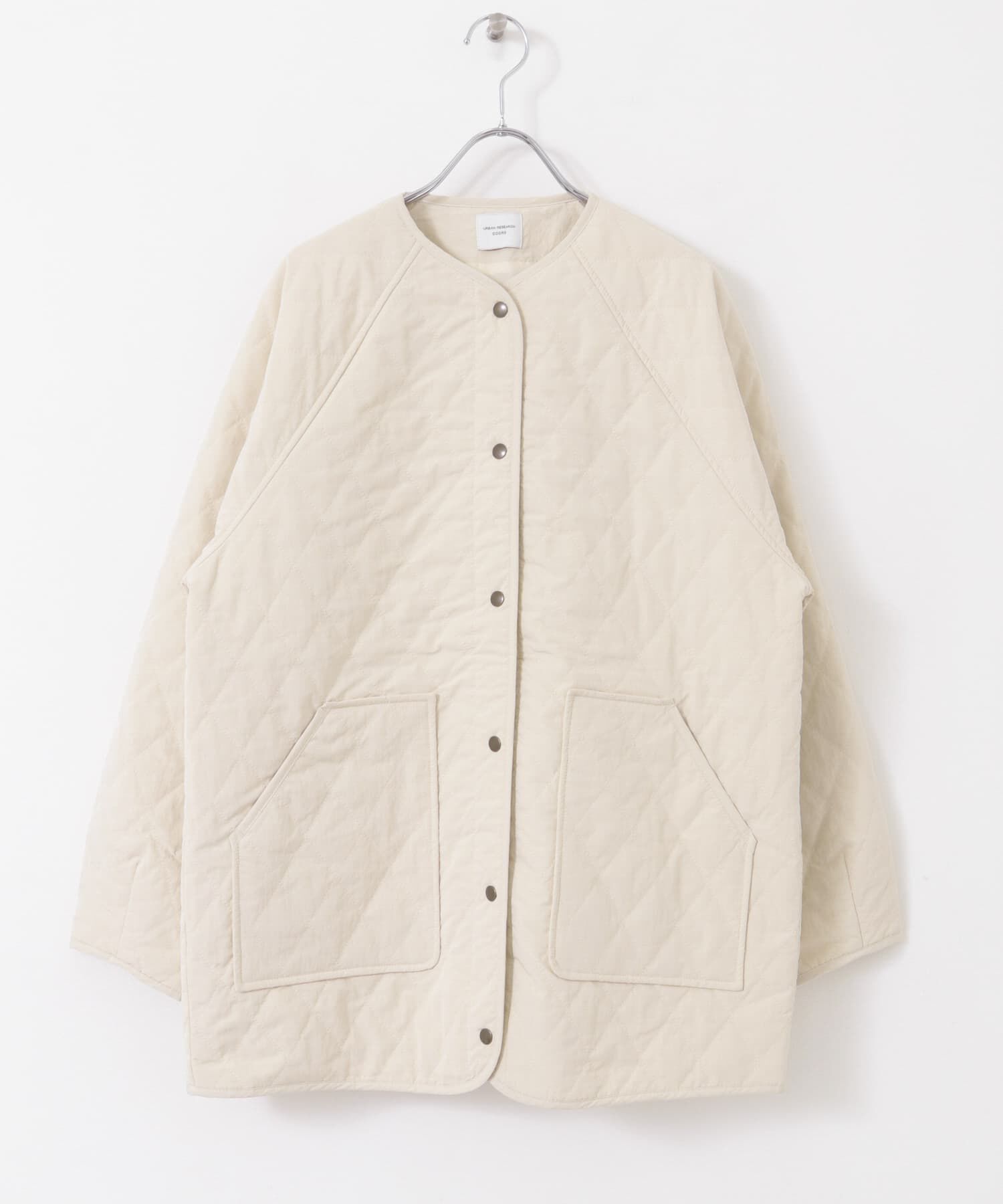 URBAN RESEARCH DOORS「『撥水』カポックキルトミドルジャケット」|ダウン|