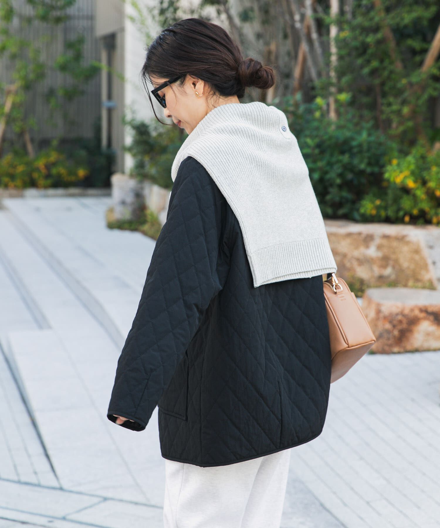 URBAN RESEARCH DOORS「『撥水』カポックキルトミドルジャケット」|ダウン|