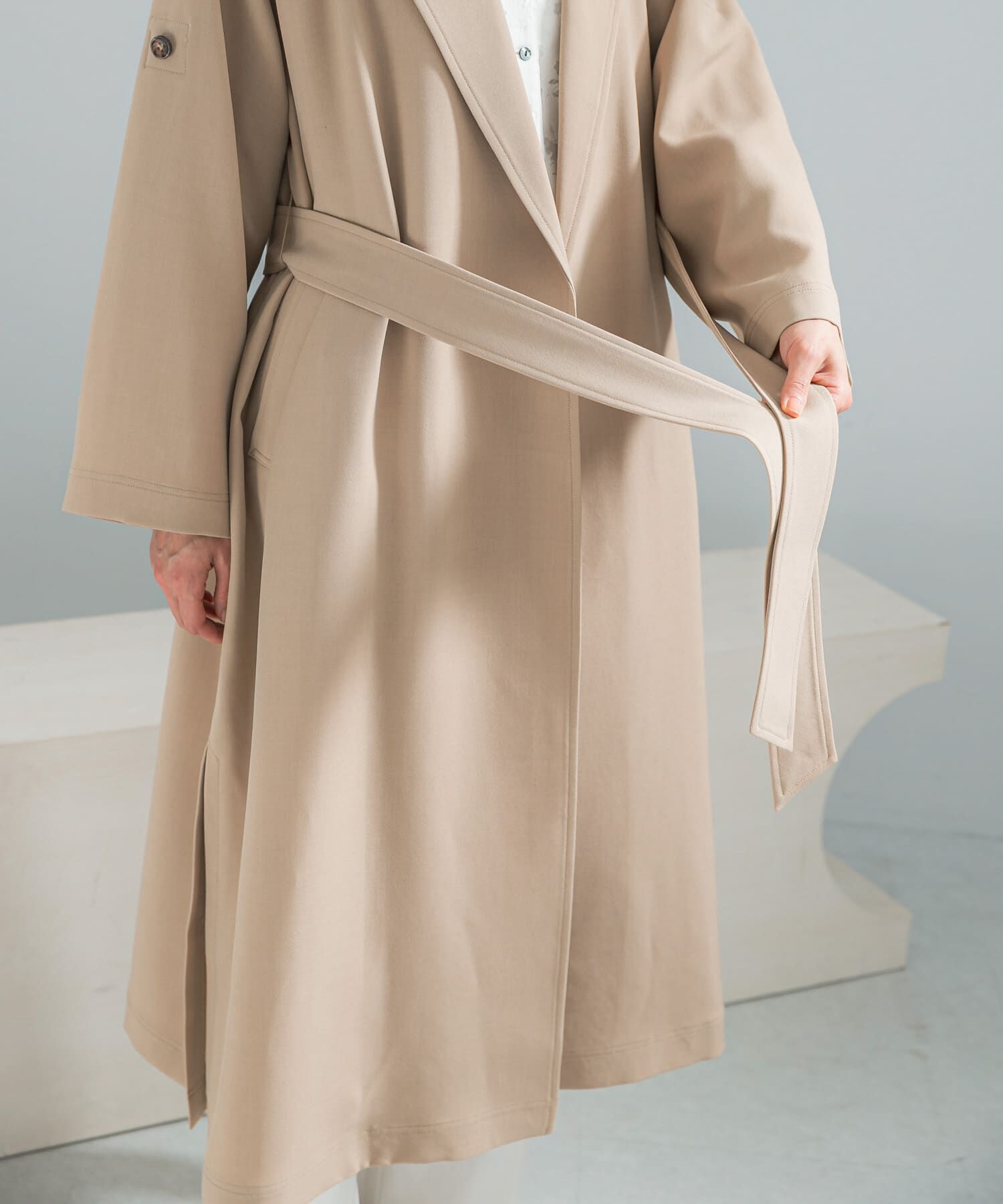 URBAN RESEARCH ROSSO「撥水 ロングガウンコート」|トレンチコート|