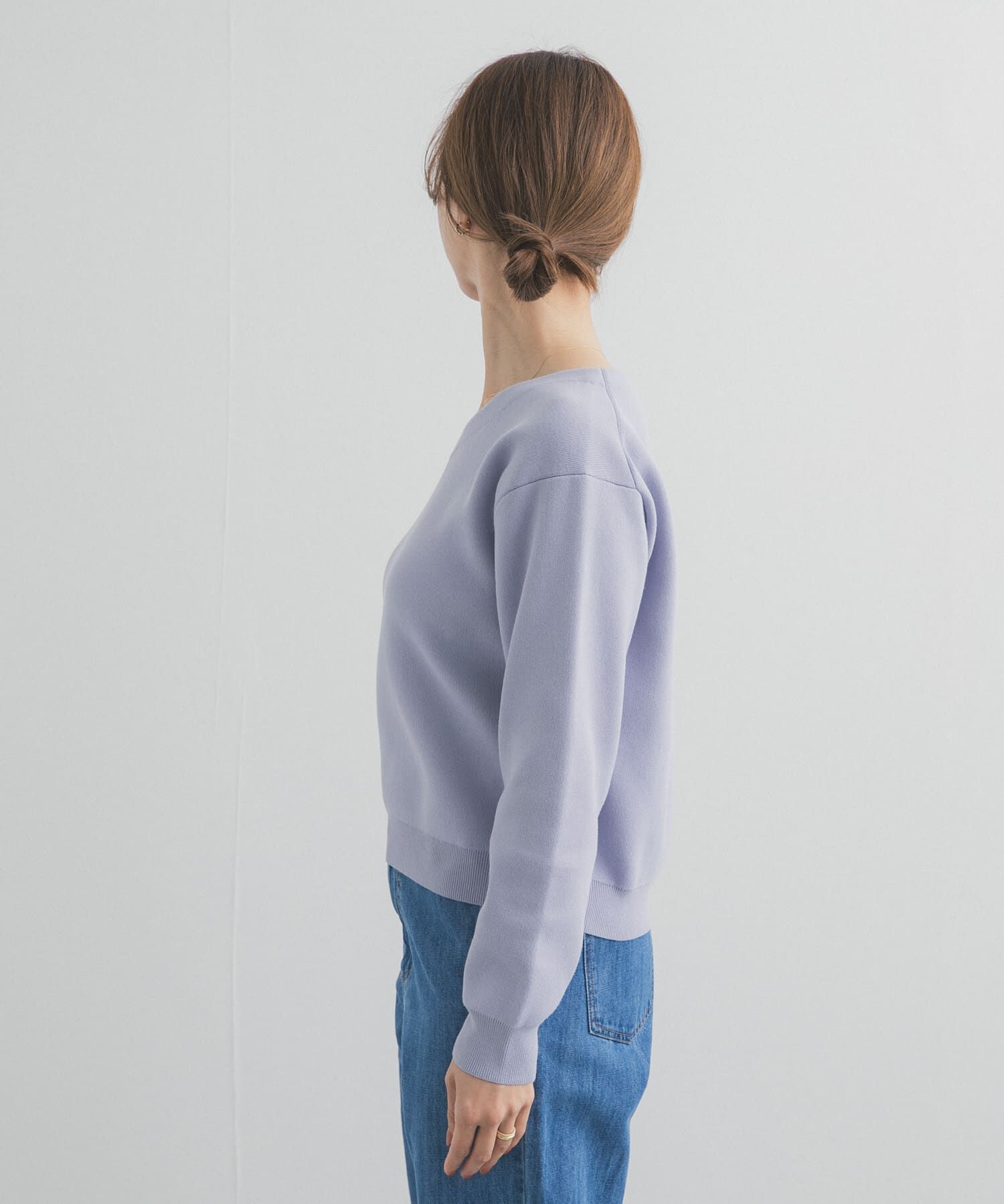 URBAN RESEARCH DOORS「『仁村紗和さん着用』『UR TECH Renew Knit』Vネックプルオーバー」|ニット・セーター|