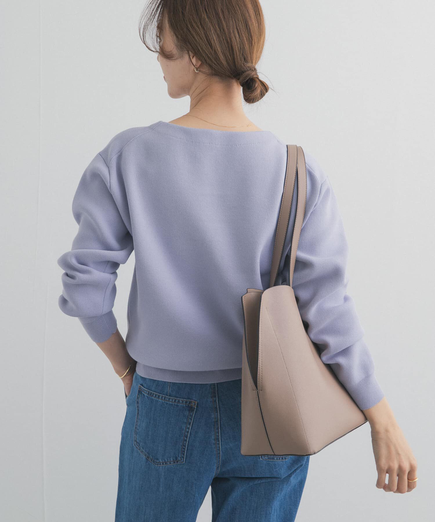 URBAN RESEARCH DOORS「『仁村紗和さん着用』『UR TECH Renew Knit』Vネックプルオーバー」|ニット・セーター|