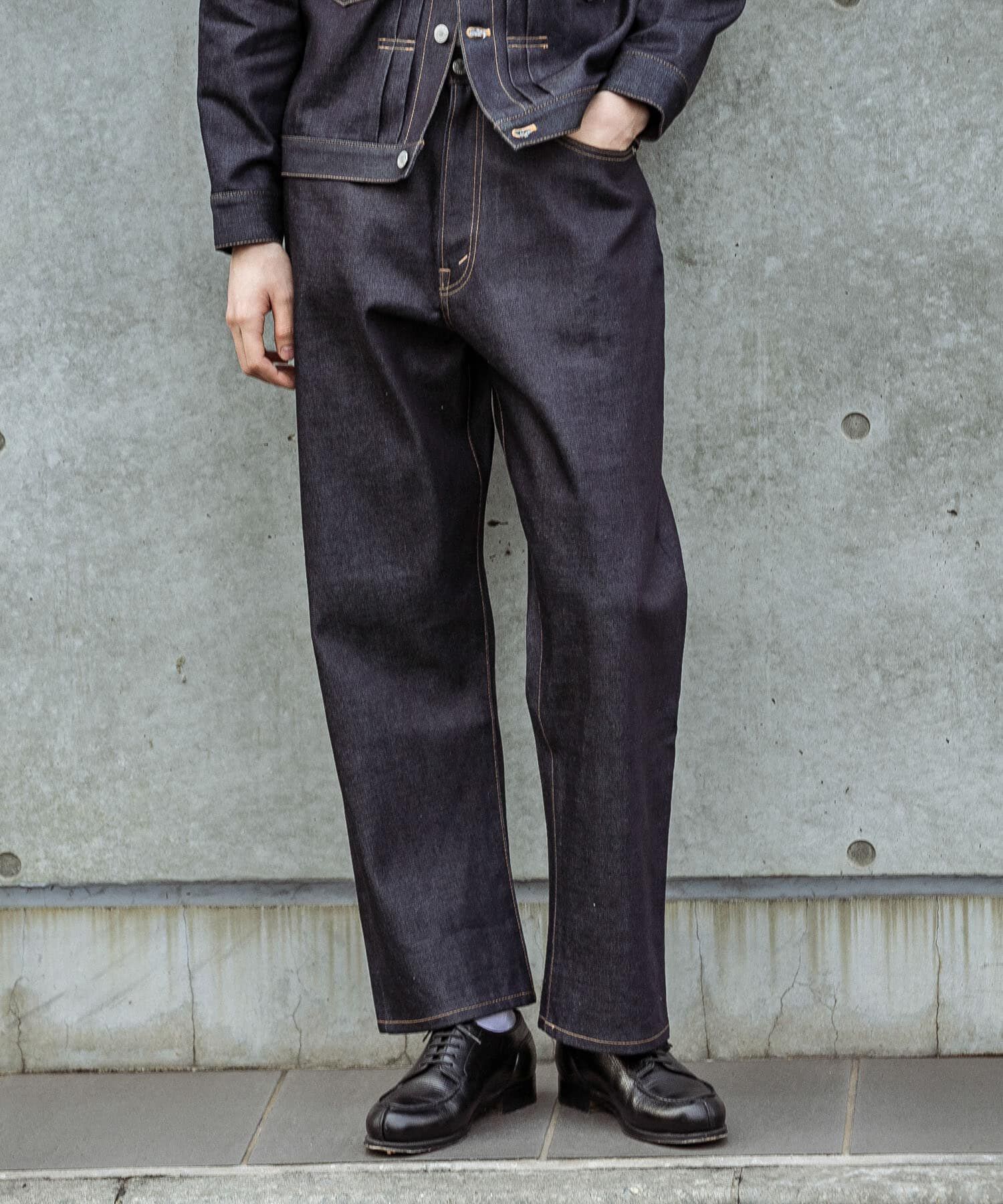 URBAN RESEARCH「SHIOTA　スーピマDENIM PANTSバギー#JAY」|デニム|インディゴブルー