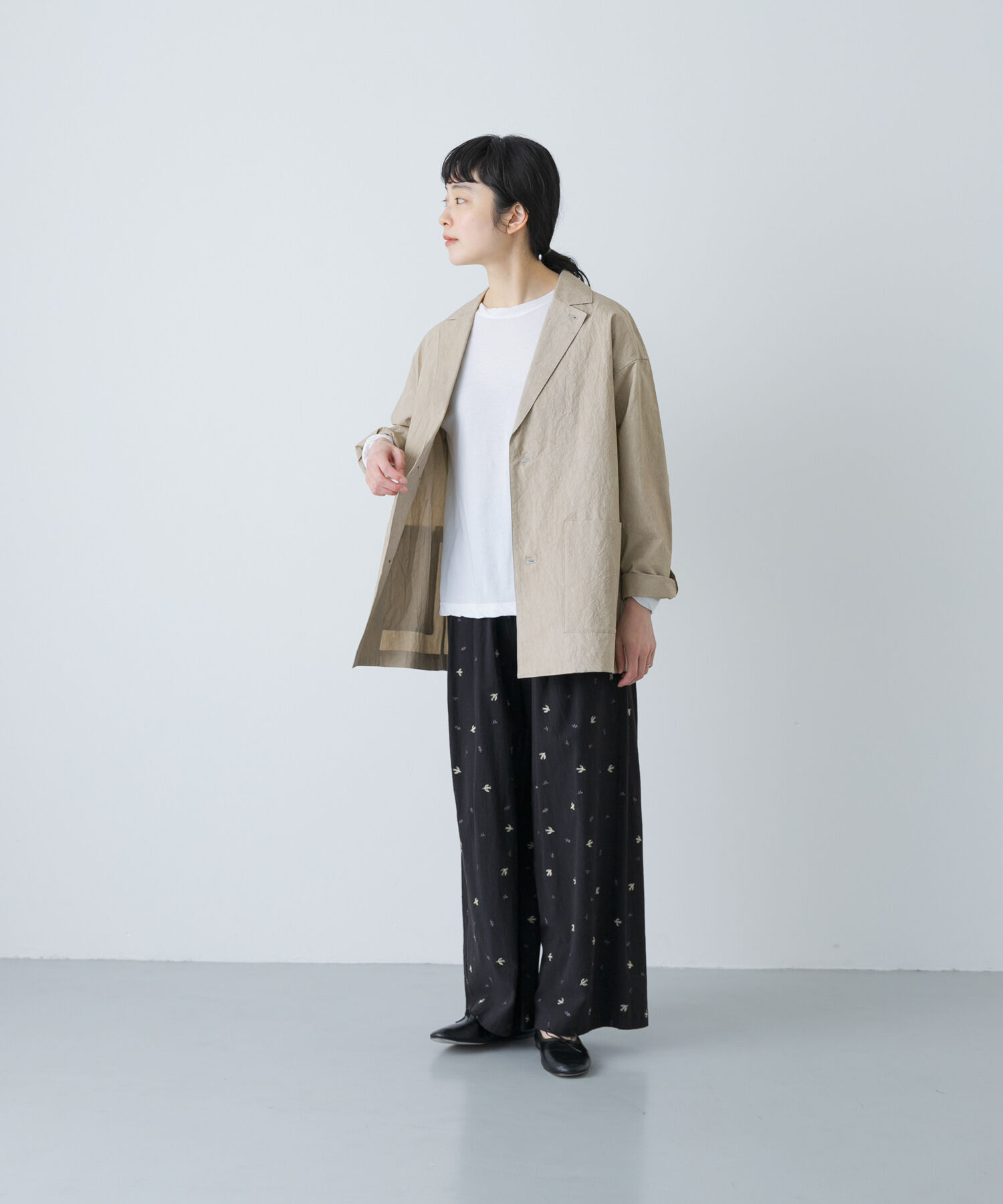 かぐれ「ツバメ刺繍イージーパンツ」|その他|