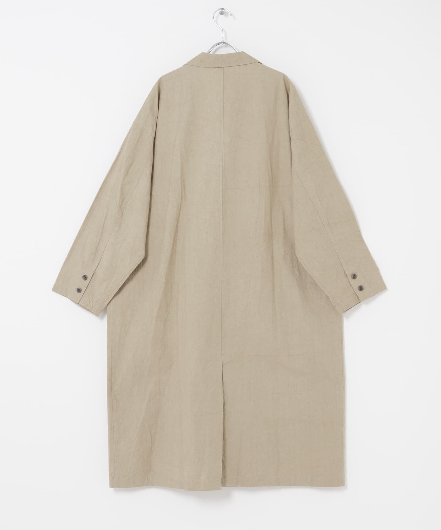 かぐれ「テーラードカラーショップコート」|ノーカラーコート|