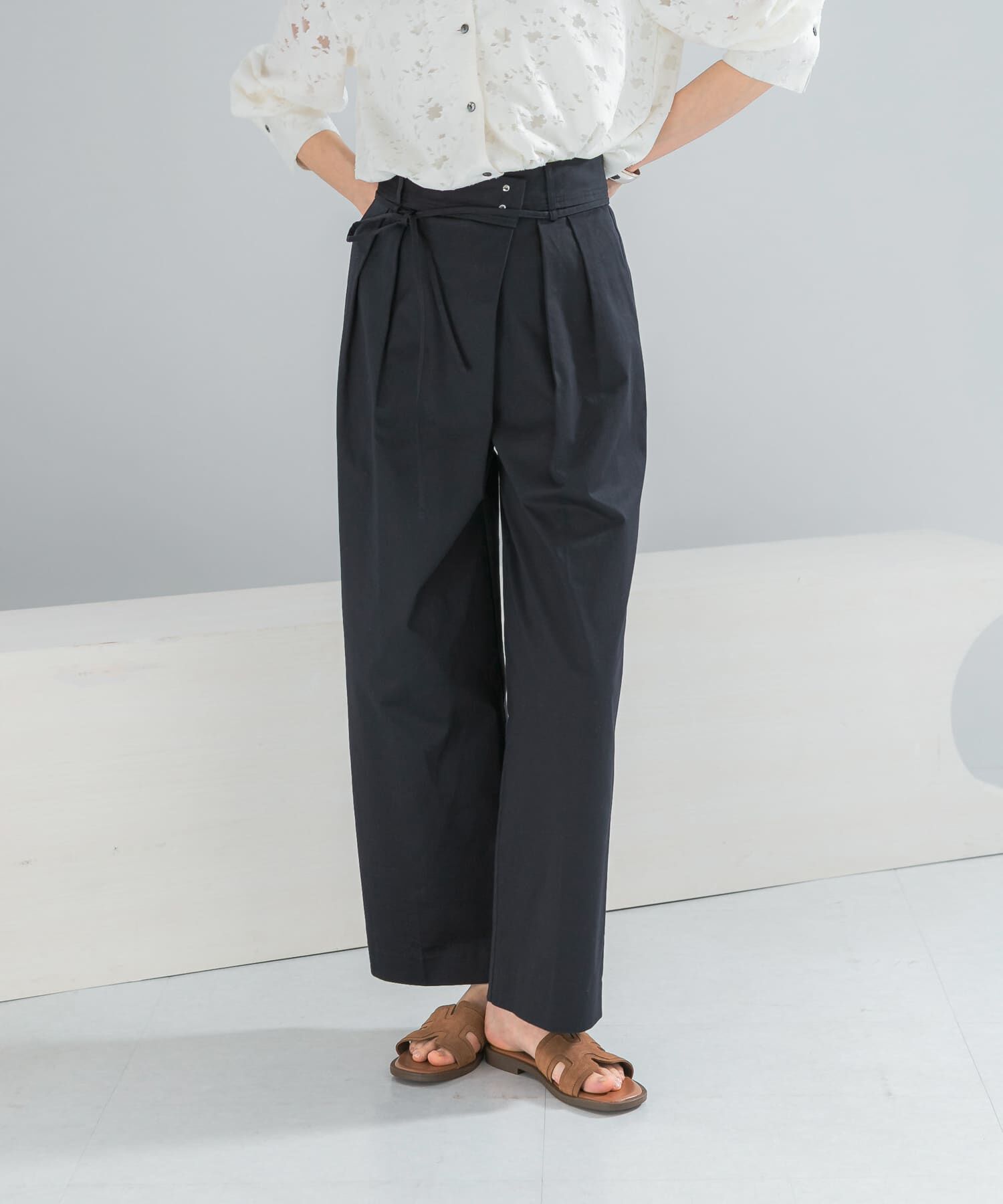 URBAN RESEARCH ROSSO「ラップデザインパンツ」|その他|ネイビー