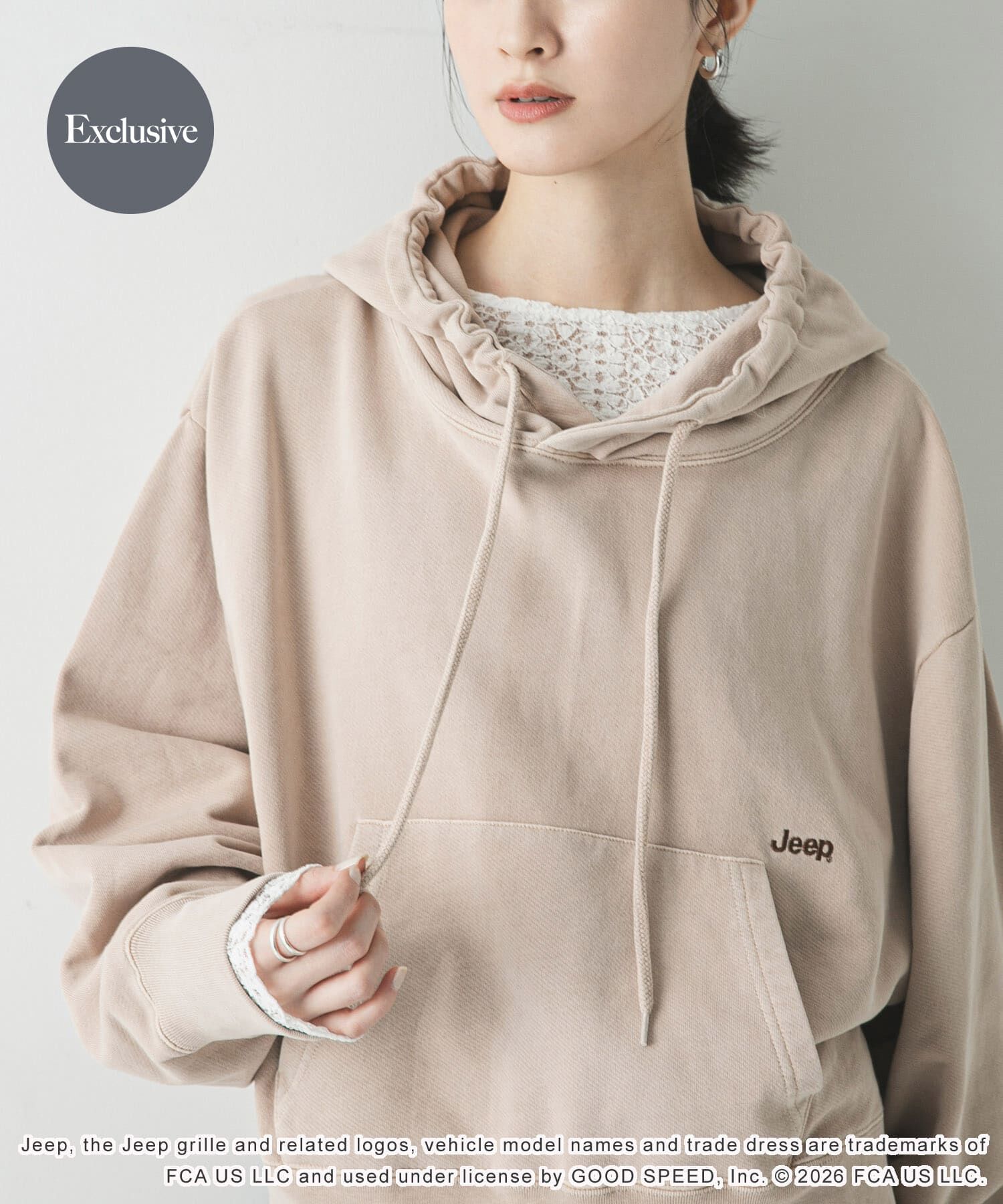 URBAN RESEARCH「『別注』GOOD ROCK SPEED&times;URBAN RESEARCH　ジープ HOODIE」|パーカー|ベージュ