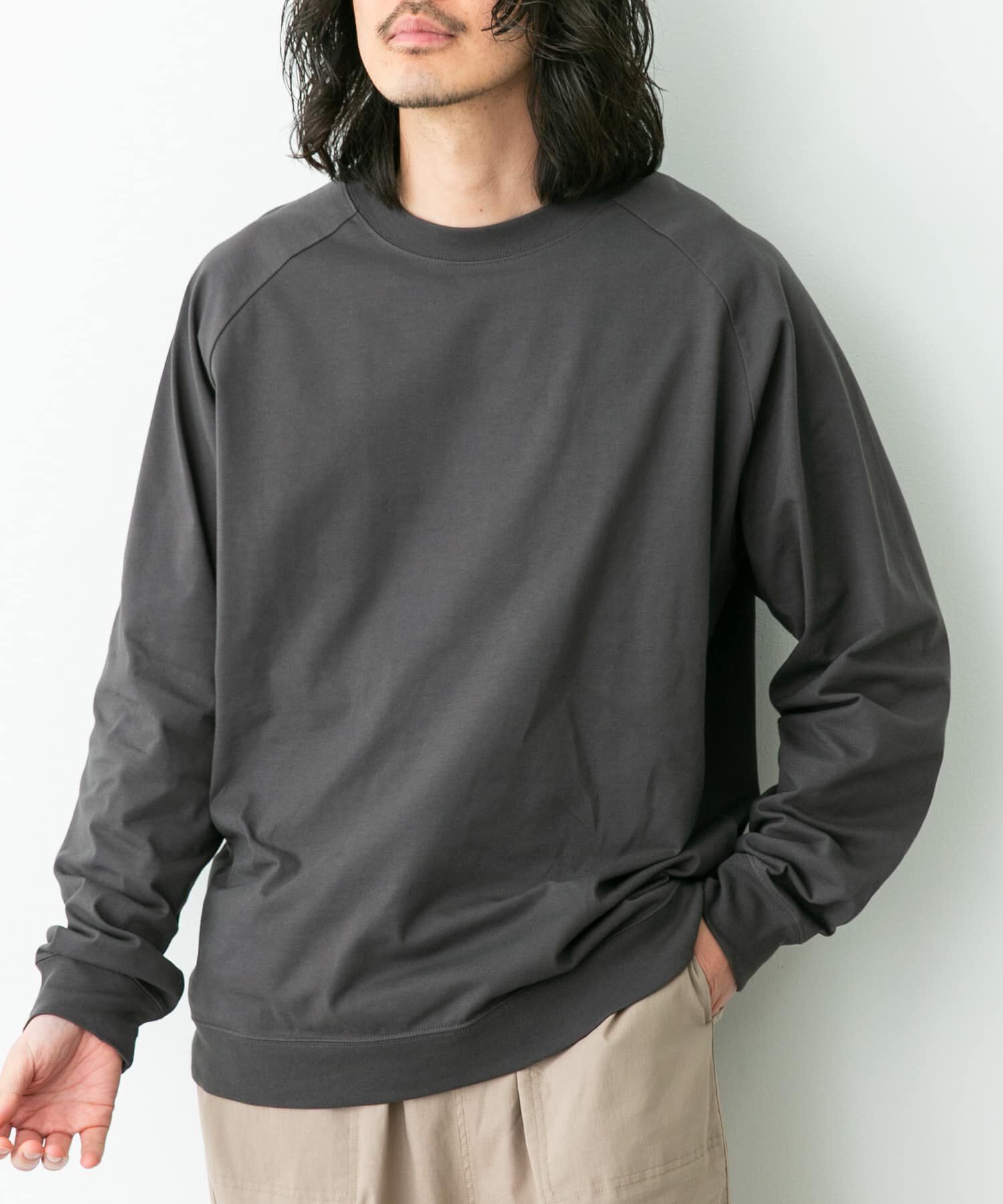 Sonny Label 「ハイスペラグランロングスリーブTシャツ」|Tシャツ・カットソー|チャコールグレー