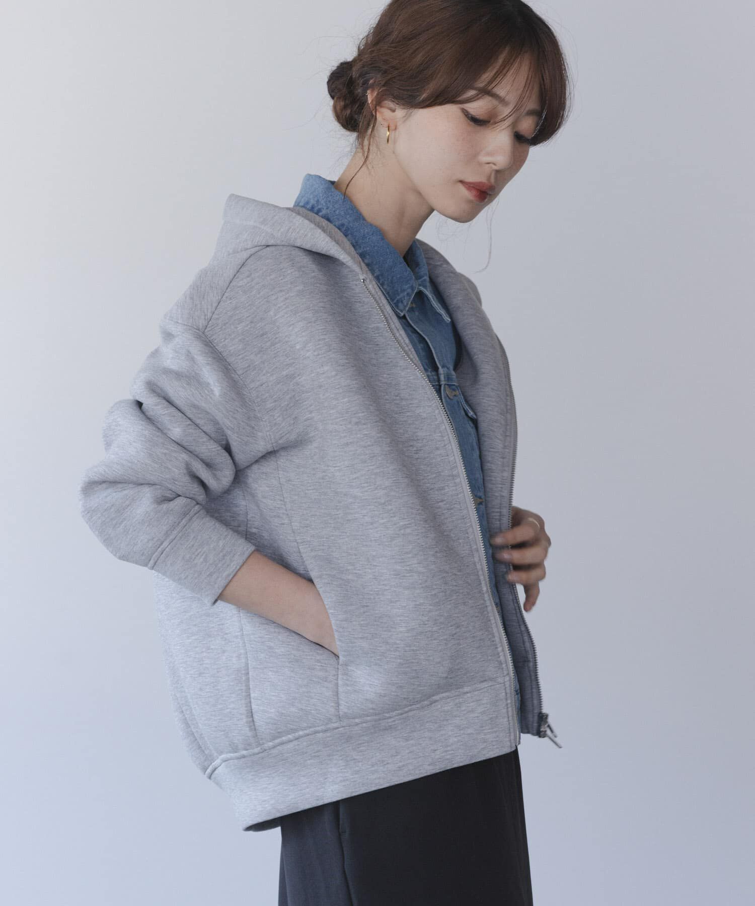 Sonny Label 「ダンボールZIPコクーンフーディー」|パーカー|