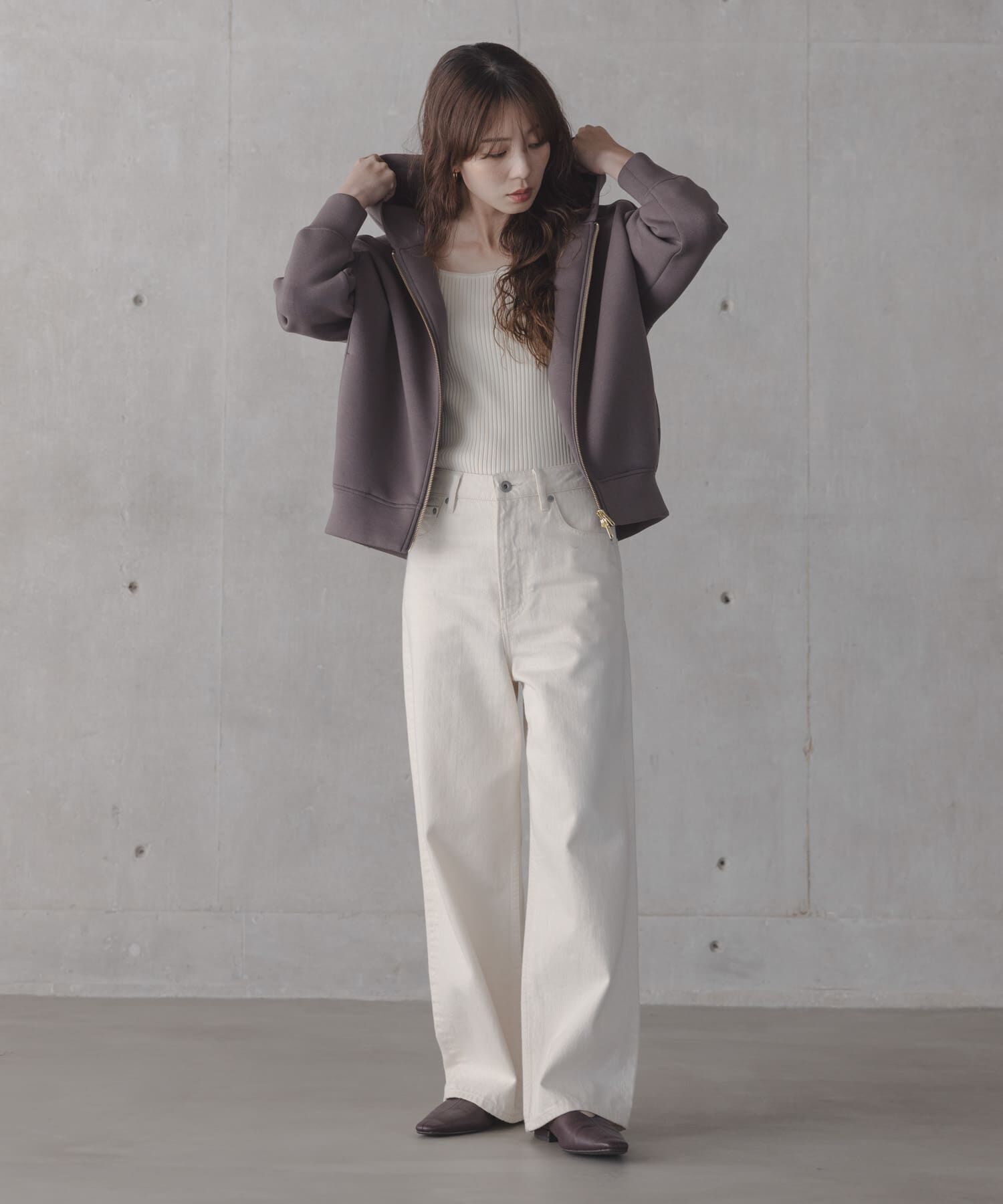 Sonny Label 「ダンボールZIPコクーンフーディー」|パーカー|