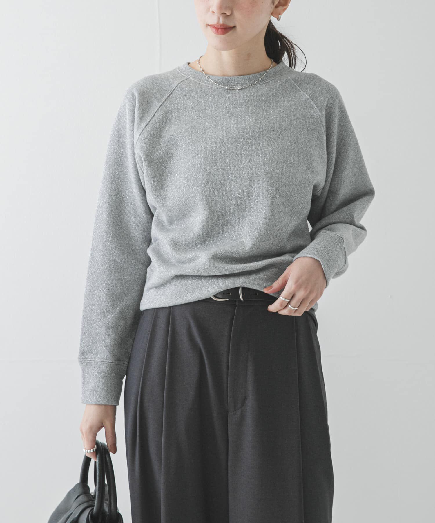 URBAN RESEARCH「ラメ裏毛スウェット」|スウェット・ジャージ|ライトグレー