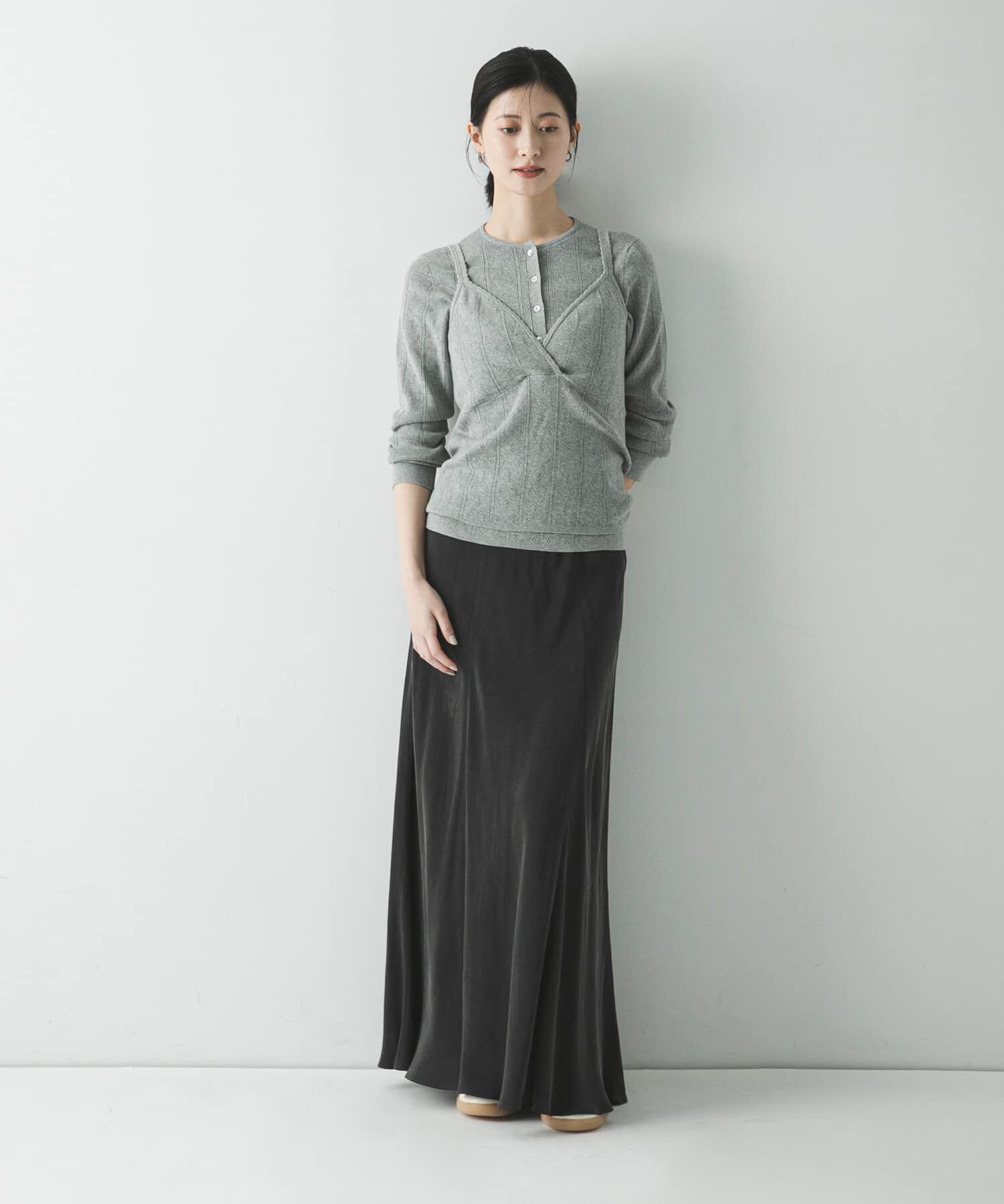 URBAN RESEARCH「パターンメッシュヘンリーネックニット」|ニット・セーター|